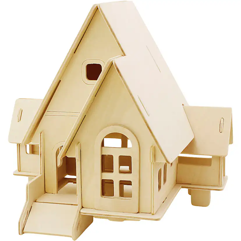 3D Puslespill Creativ Company Hus med Rampe Str 22,5x17,5x20,5 1 Stk