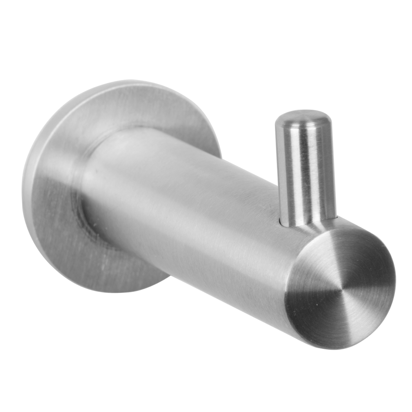 Handdukskrok Strand Stainless Askim Enkelkrok AS-413 H&ouml;g 6,8 cm