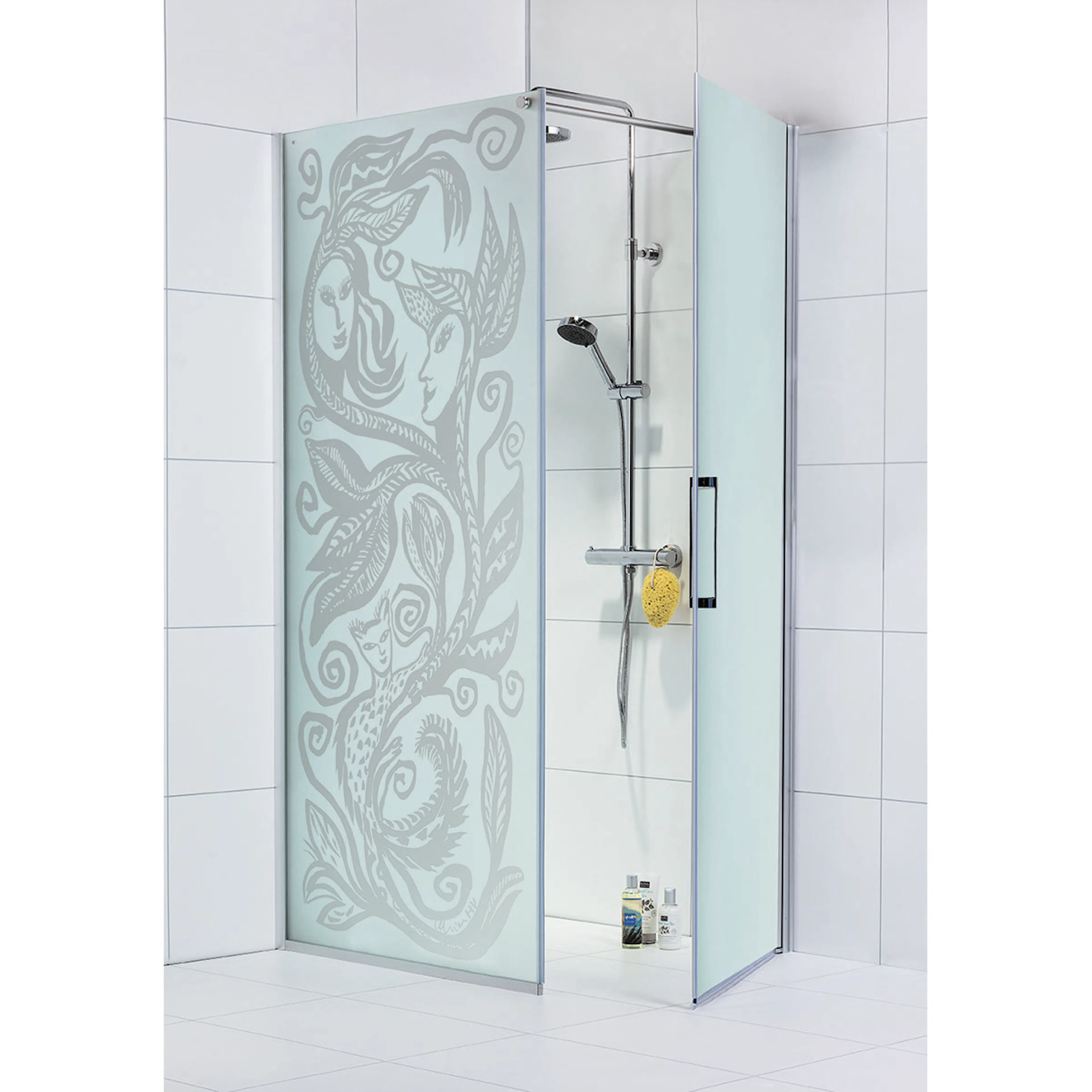 Dusjhjørne Noro Frost Concept Happy+Frostet Glass
