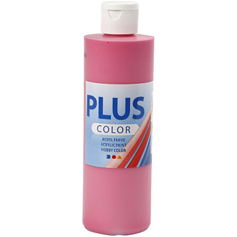 Plus Color hobbyfärg, fuchsia, 250 ml/ 1 flaska Fuchsia