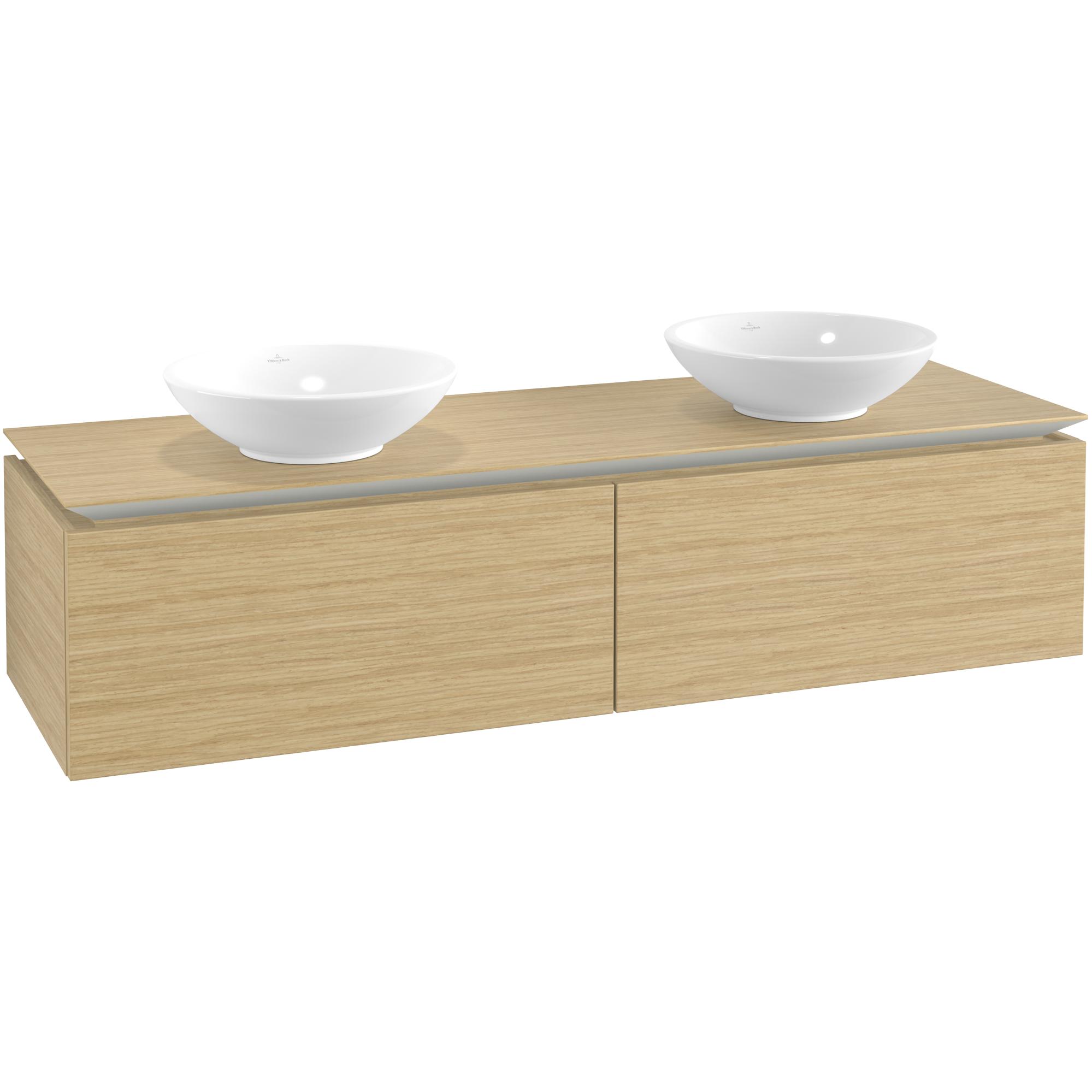 Tvättställsskåp Villeroy & Boch Legato Kompakt 1600 med 2 Lådor för Två Ytmonterade Tvättställ från Övriga V&B Serier