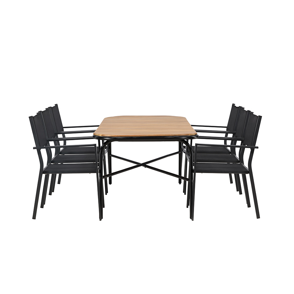 Spisegruppe Venture Home Holmbeck Bord med 6 Copacabana Stoler