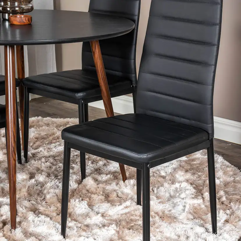 Spisegruppe Venture Home Plake med 4 Sly Stoler Rundt