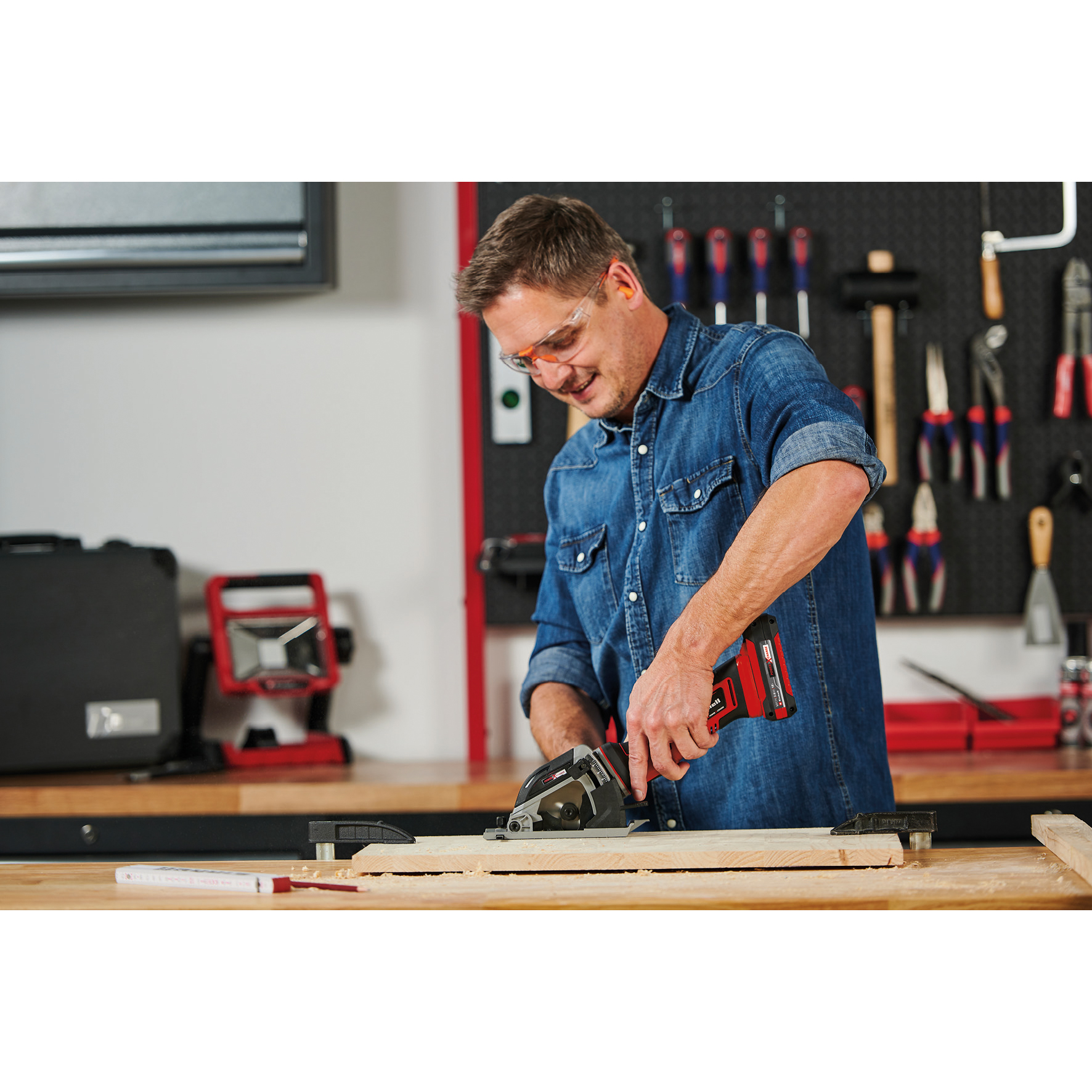 Mini-sirkelsag Einhell TE-CS 18/89 Li - Solo Trådløs uten Batteri