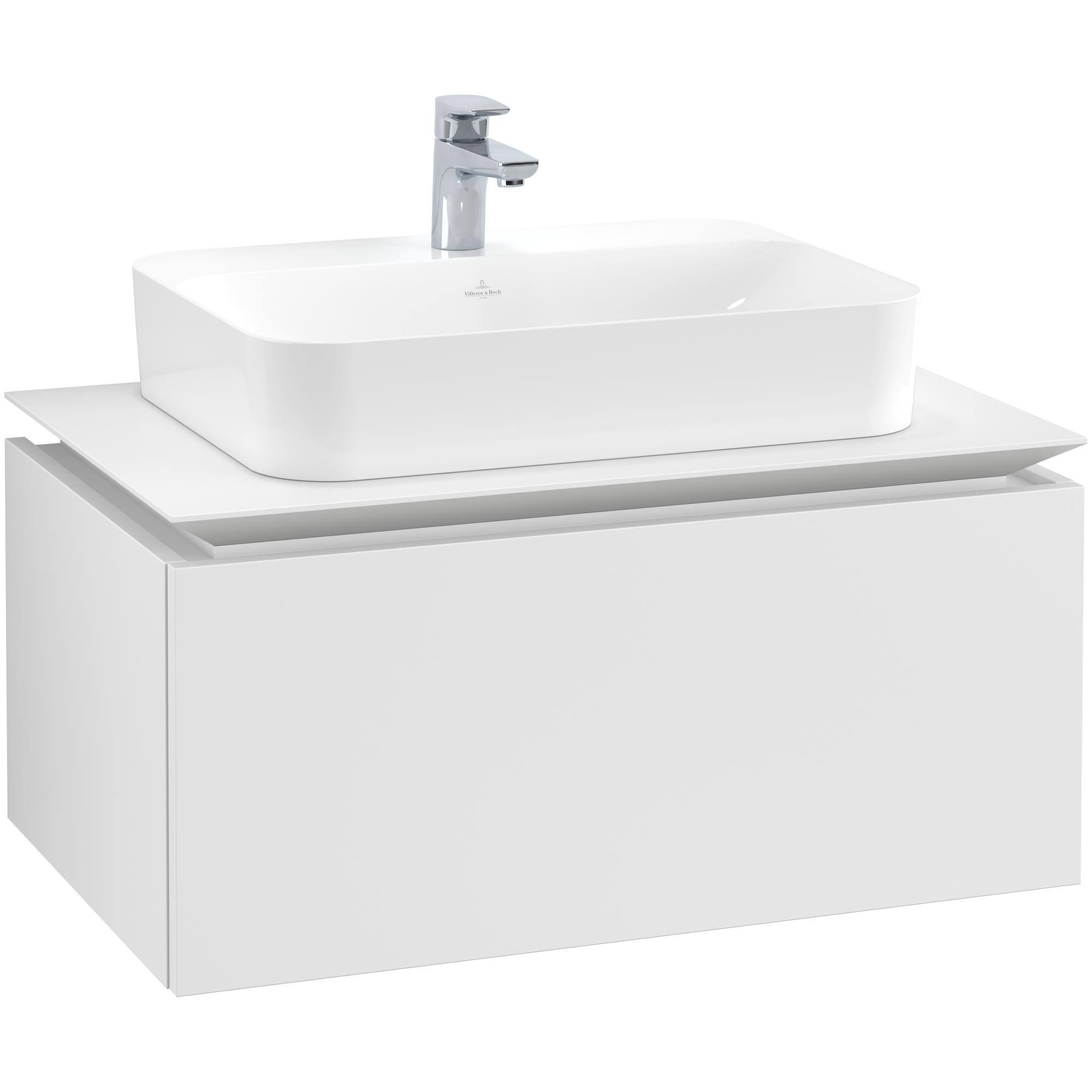 Tvättställsskåp Villeroy & Boch Legato Kompakt med 1 Låda för Ytmonterat Tvättställ från Finion & Memento | badrum - badrumsmobler - tvattstallsskap-och-kommod | KakelKungen
