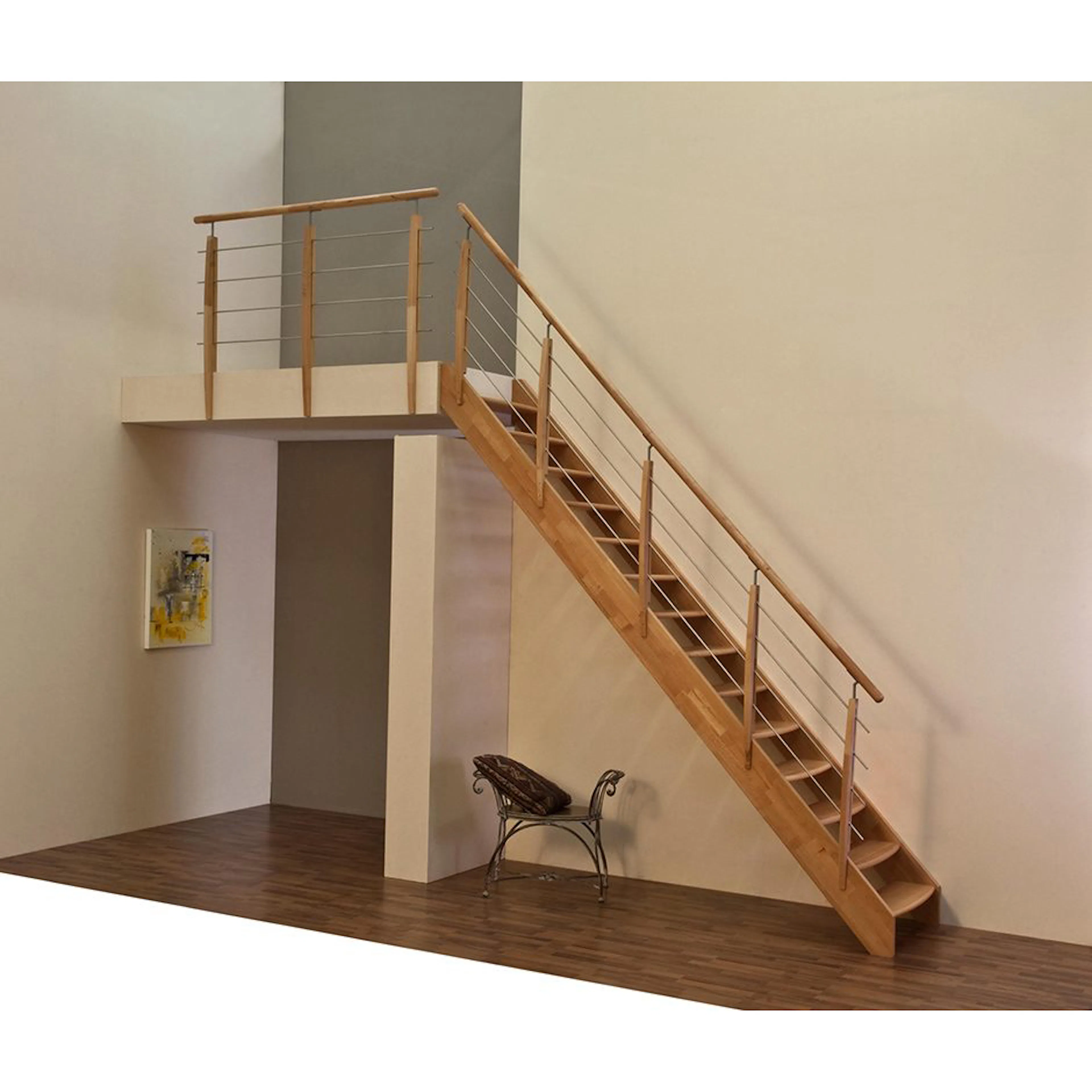 Lofttrappa Prima, Rak, Bok Rett, Bøk