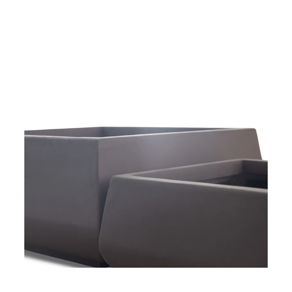 Krukke Lyfco Firkantet Lav Mørkbrun 2-pk