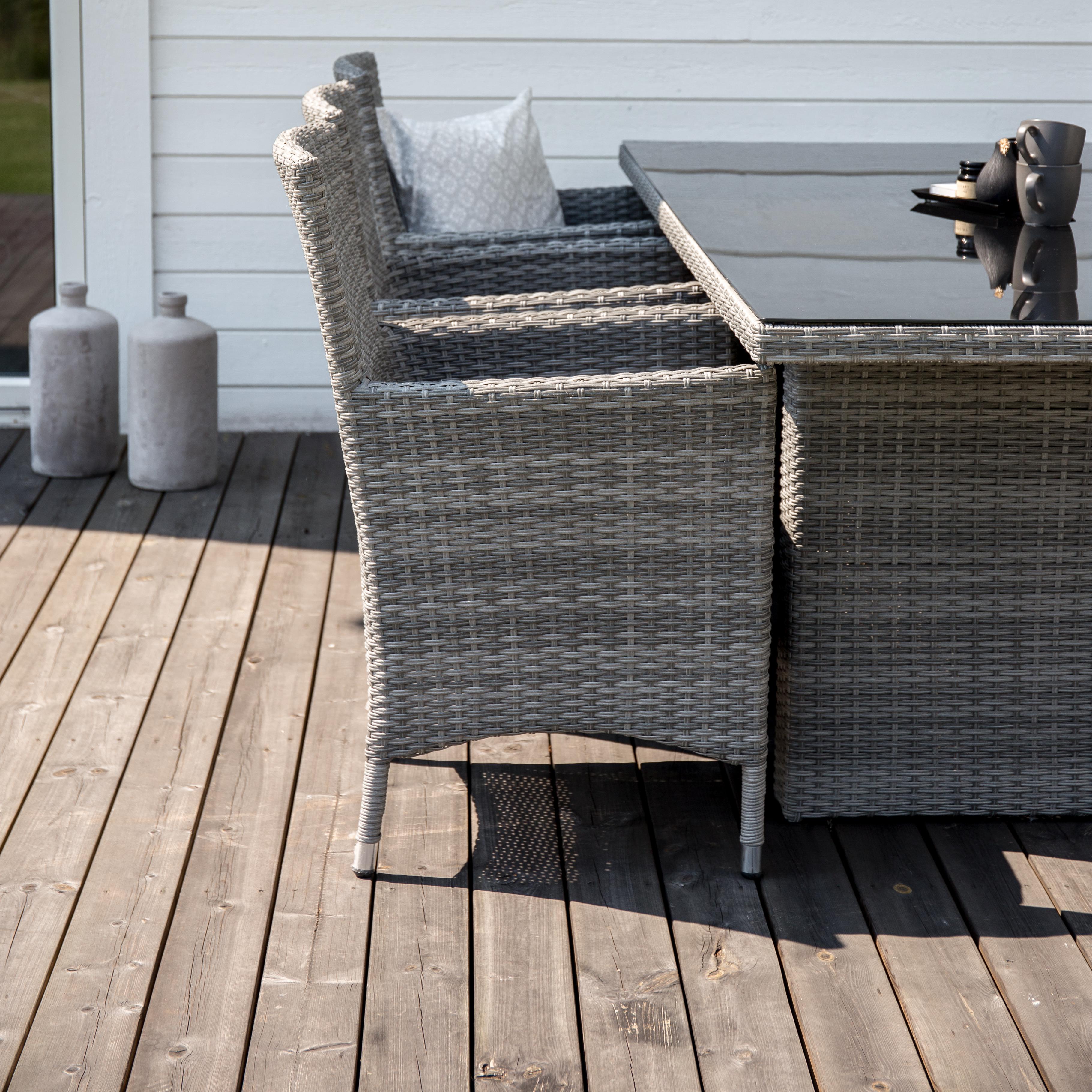 Spisegruppe Venture Home Pishi 200 med 6 Milwa Stoler