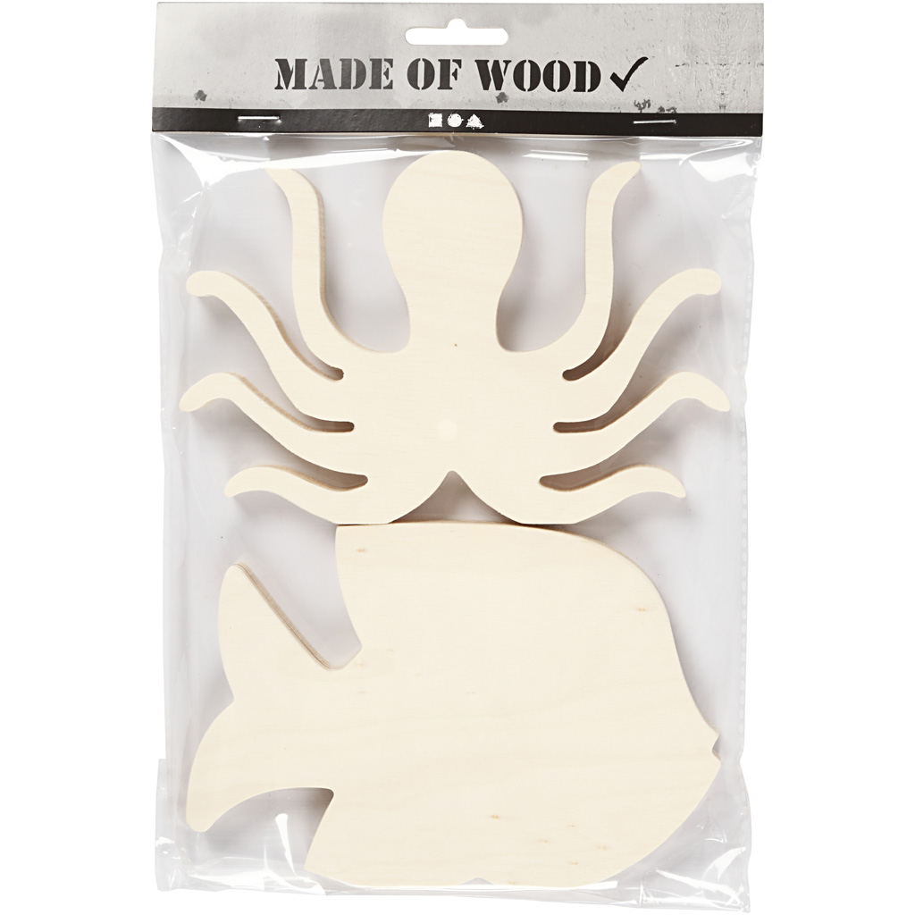 Havdyr Creativ Company Blekksprut Og Fisk 2 stk/1 Pk