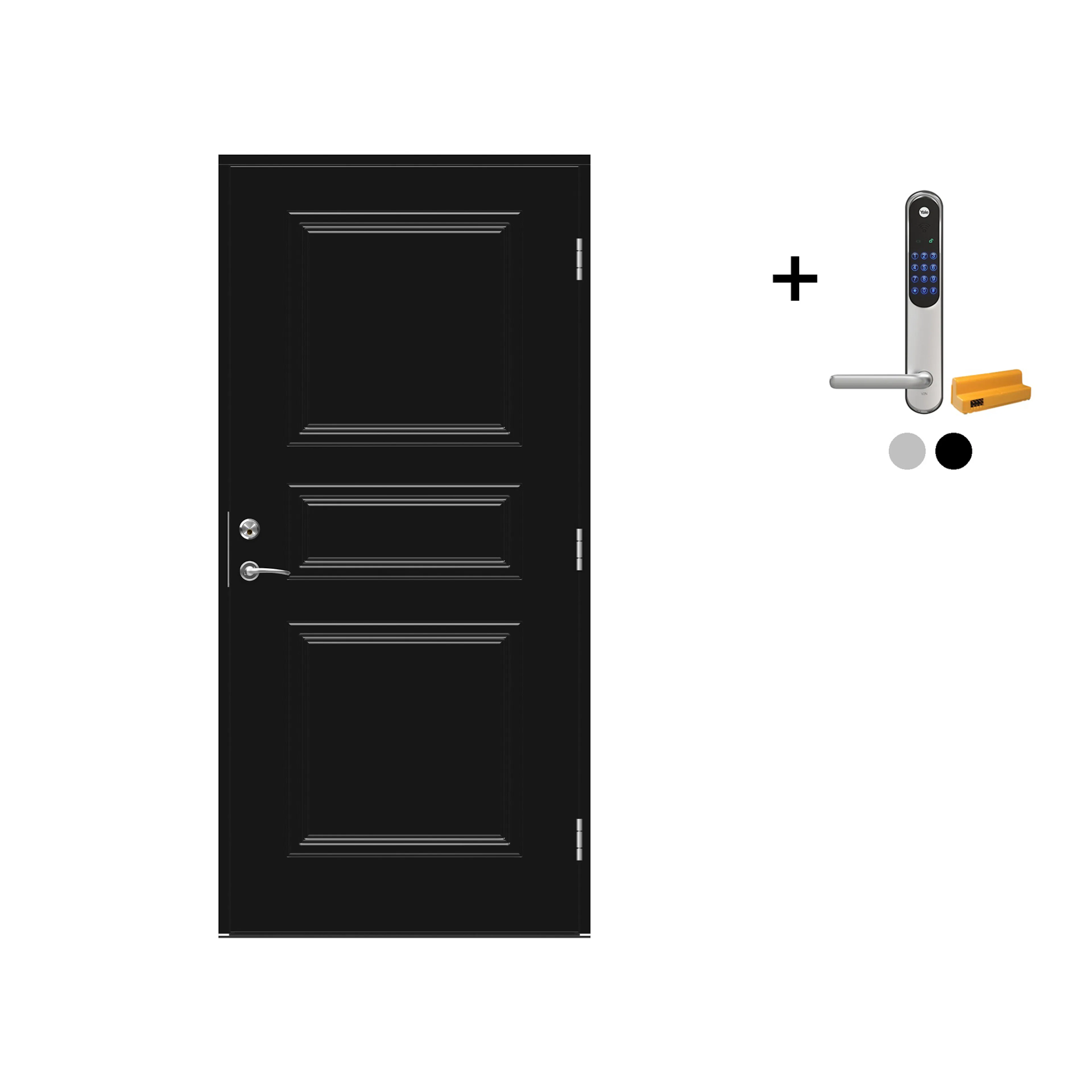 Ytterdør Swedoor Advance-Line Classic Puccini med Yale Doorman Classic Home