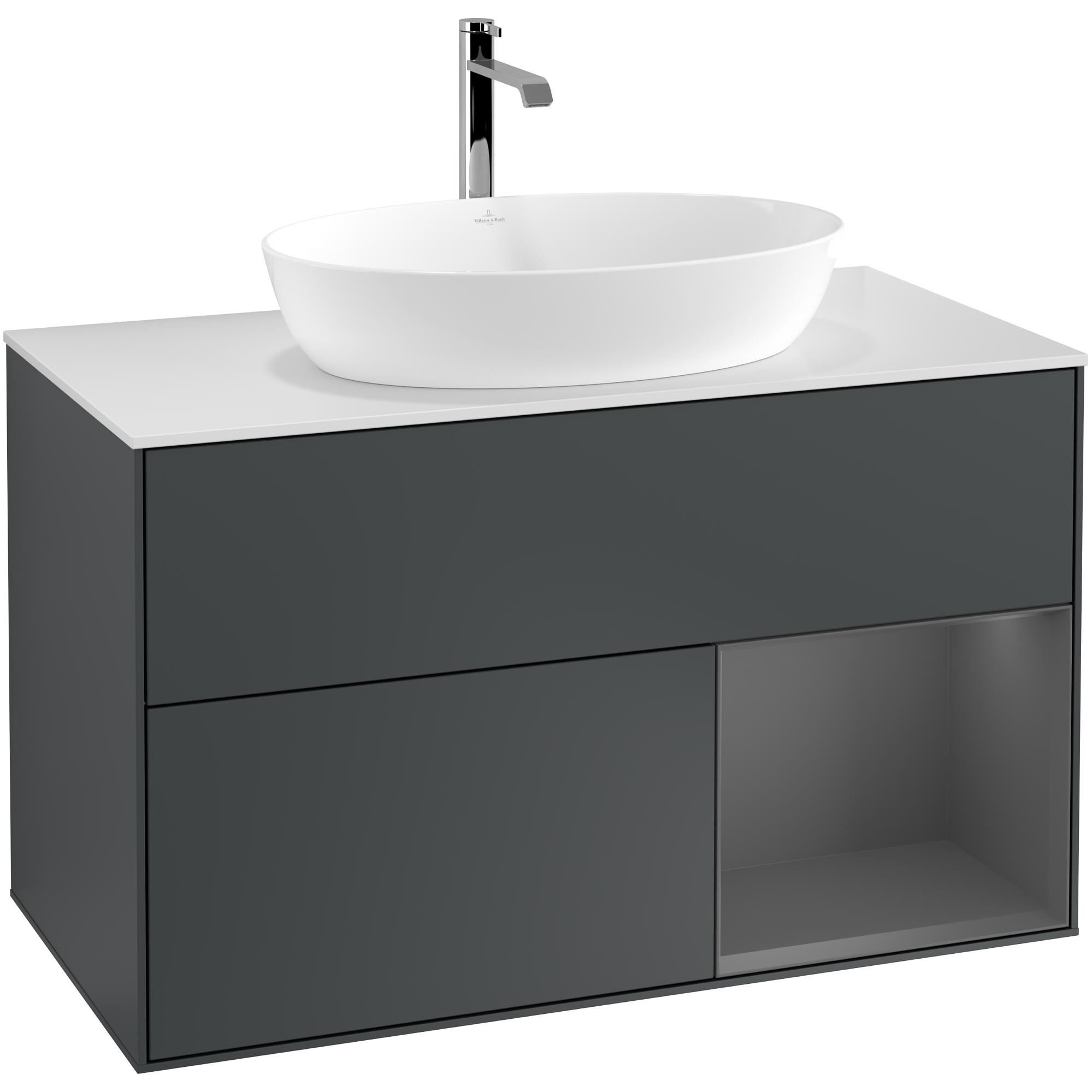 Tvättställsskåp Villeroy & Boch Finion med 2 Lådor Hylla och Bänkskiva för Fristående Tvättställ från Artis & Collaro