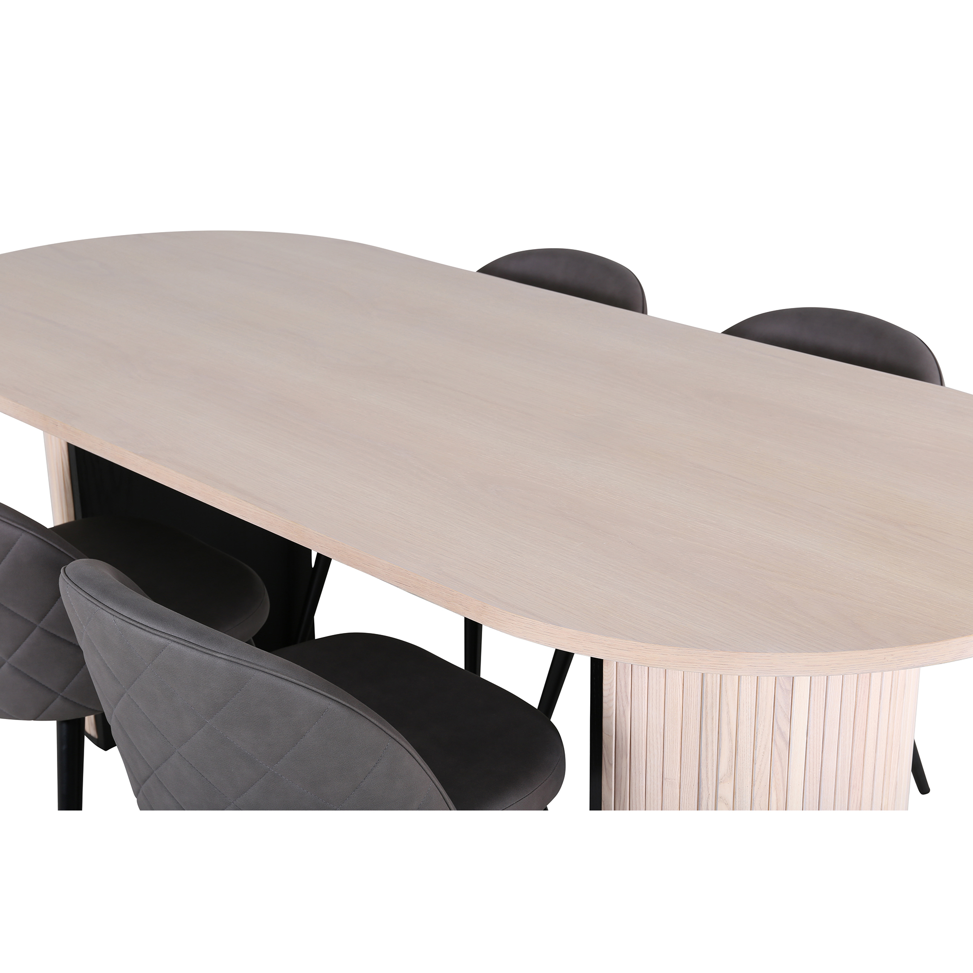 Spisegruppe Venture Home med Bianca Spisebord og 4 Valentina Stitcthes Spisestoler
