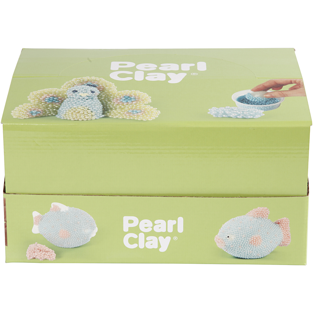 Modelleringsmateriale Creativ Company Pearl Clay Ass Farger 12 Sett/1 Pk