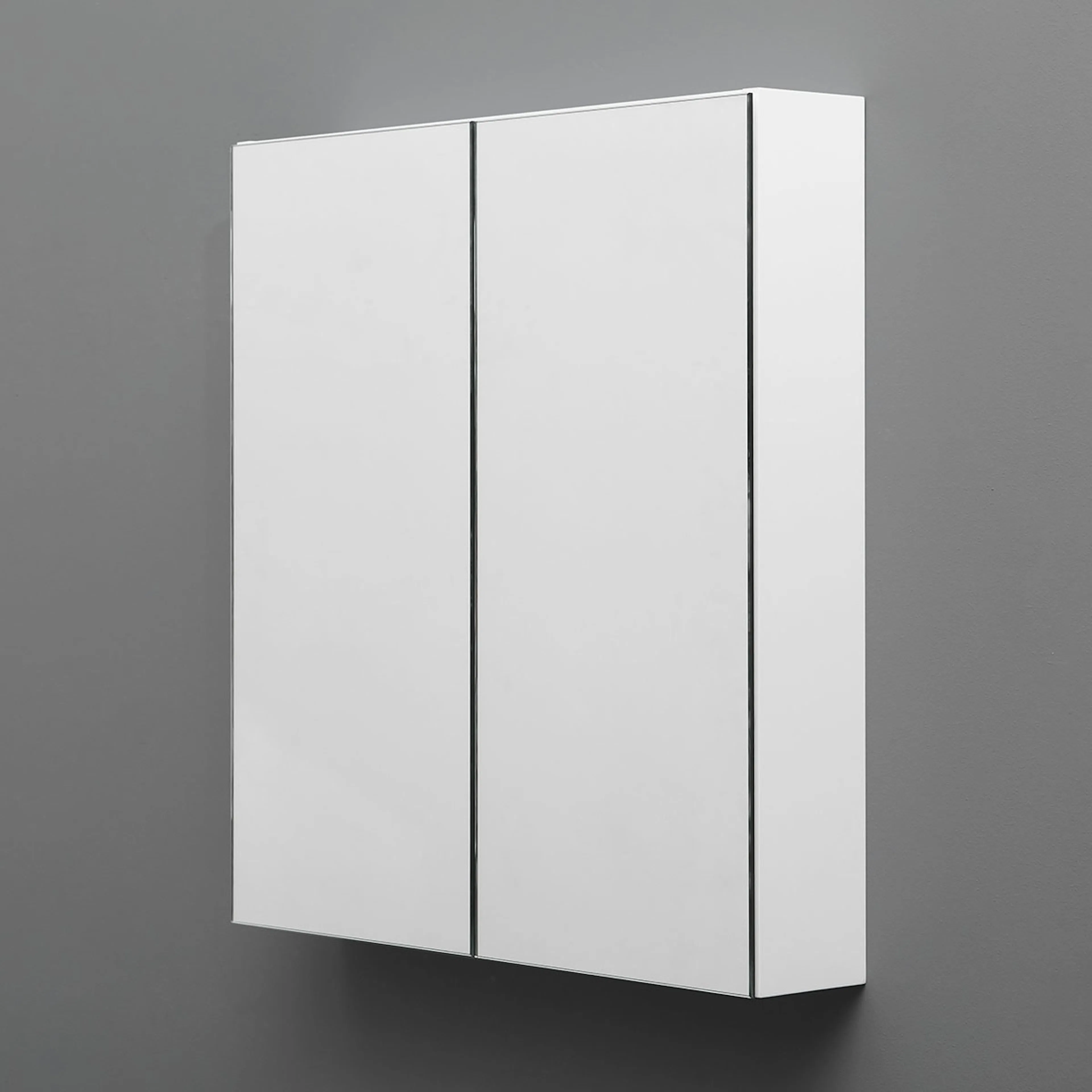 4AQUA Spegelskåp 80 vit blank Vit Blank, 800 mm