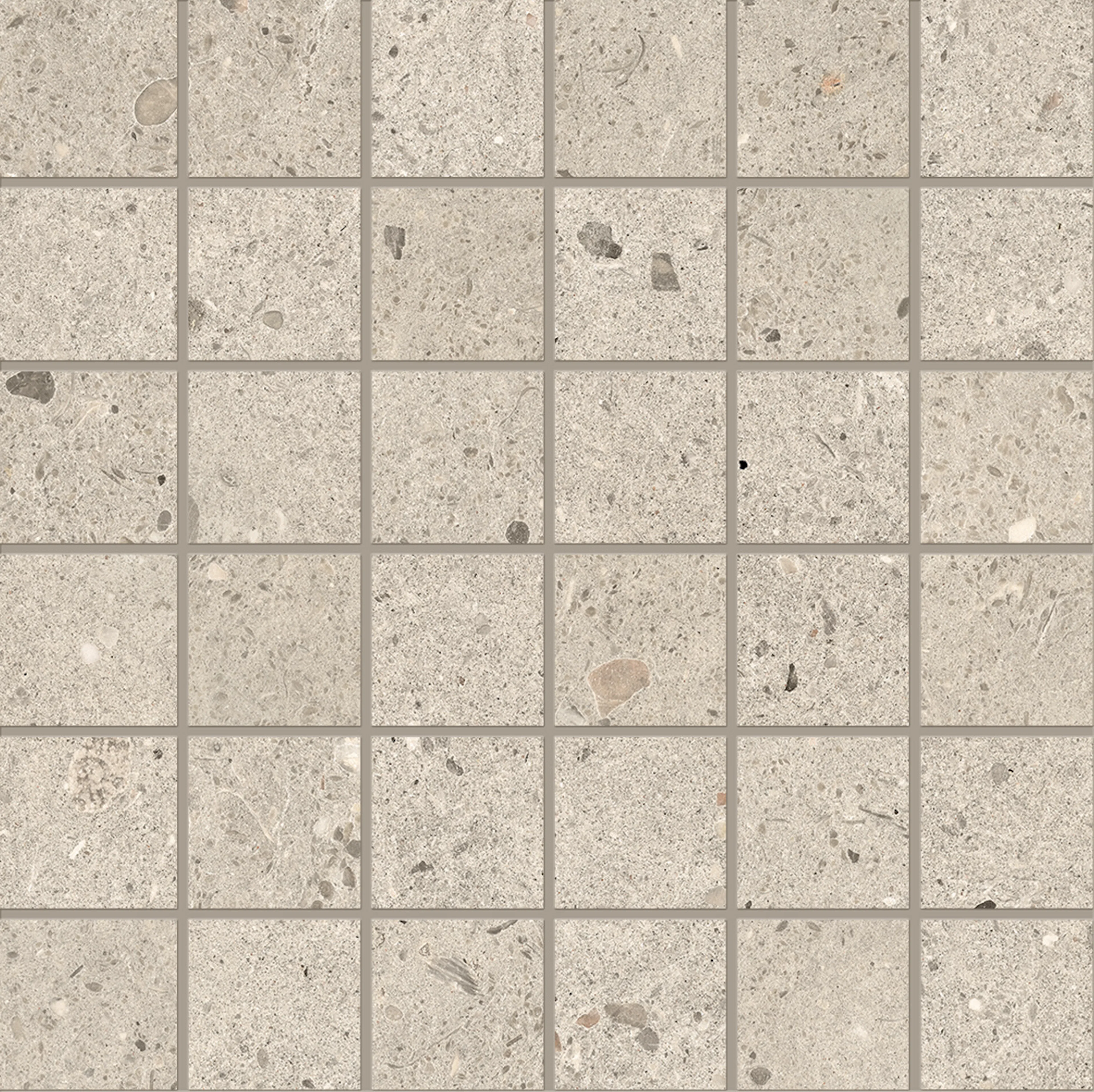 Mosaikk Lhådös Slite Beige  5x5 cm