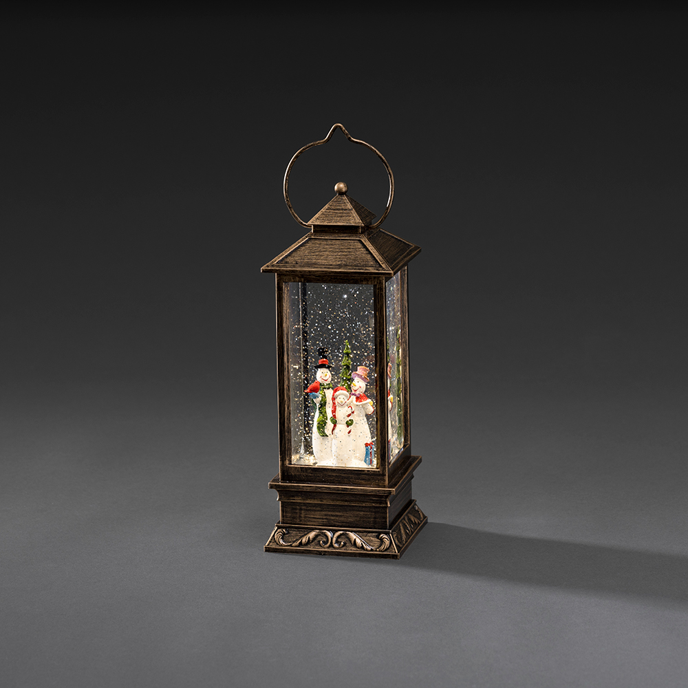 Juledekorasjon Lykt Gnosjö Konstsmide Vannfylt Snømenn