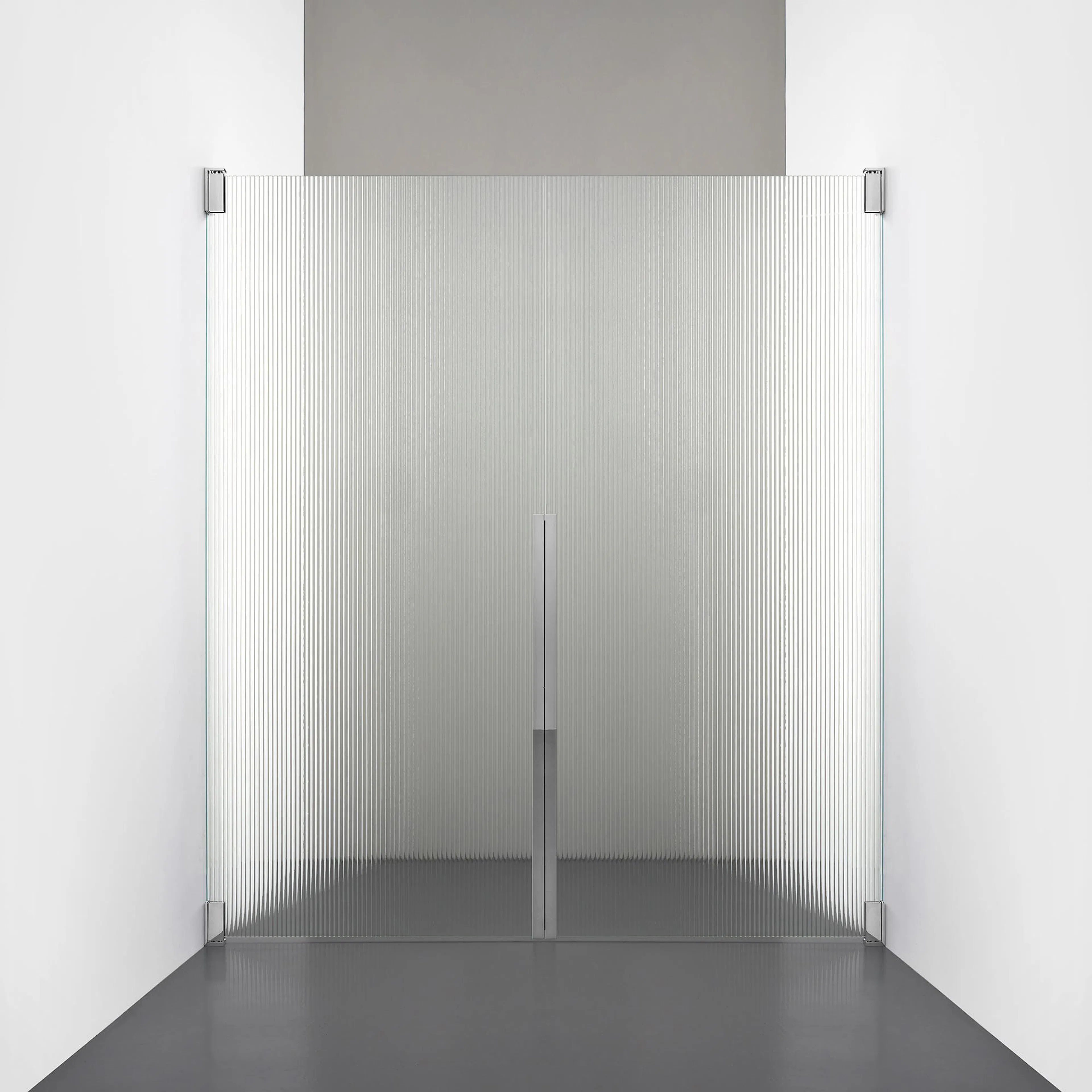 Duschnisch Rooh R2 Dörr+Dörr 700x700, Räfflat, Krom