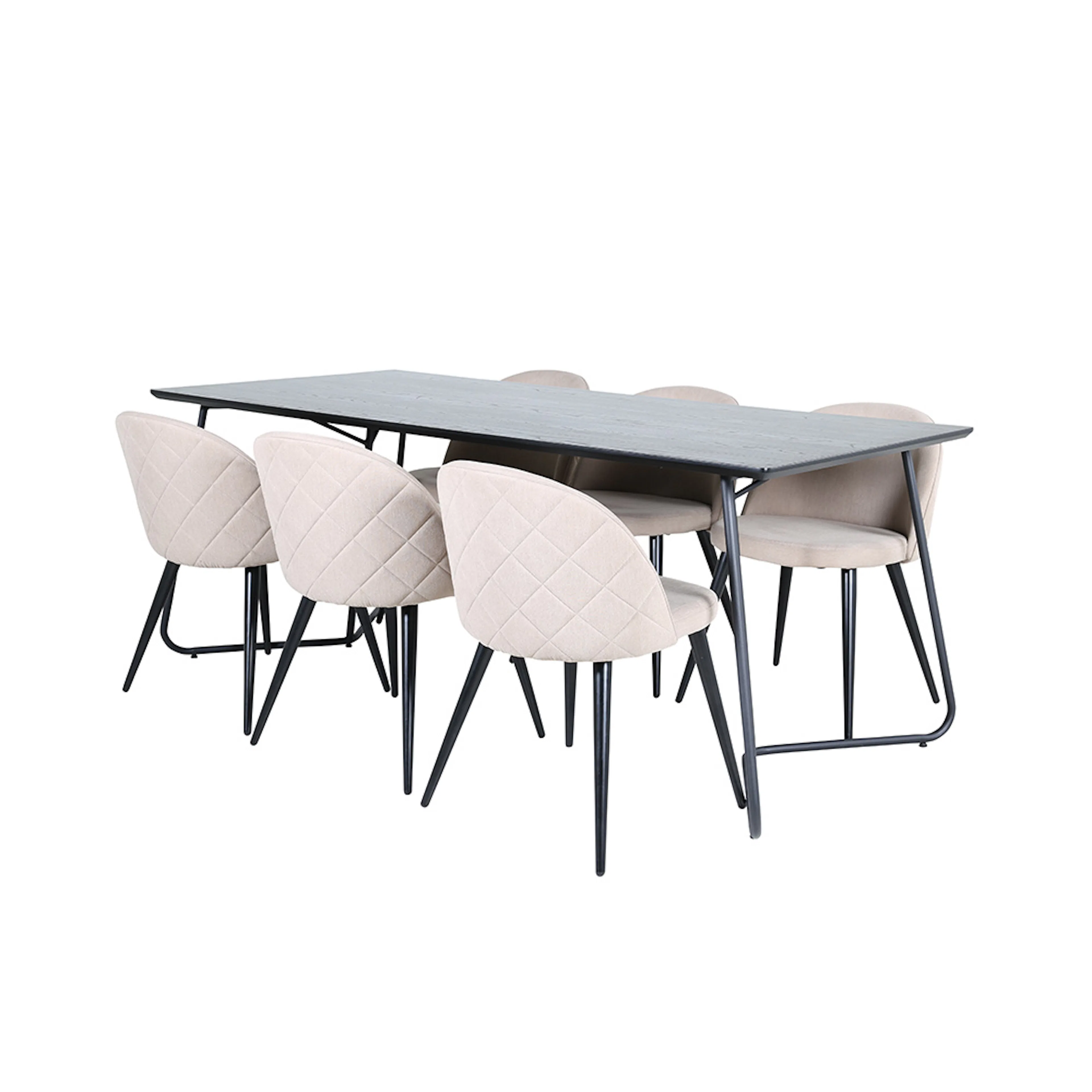 Spisegruppe Venture Home Annika Spisebord og Valentina Stitcthes Spisestol
