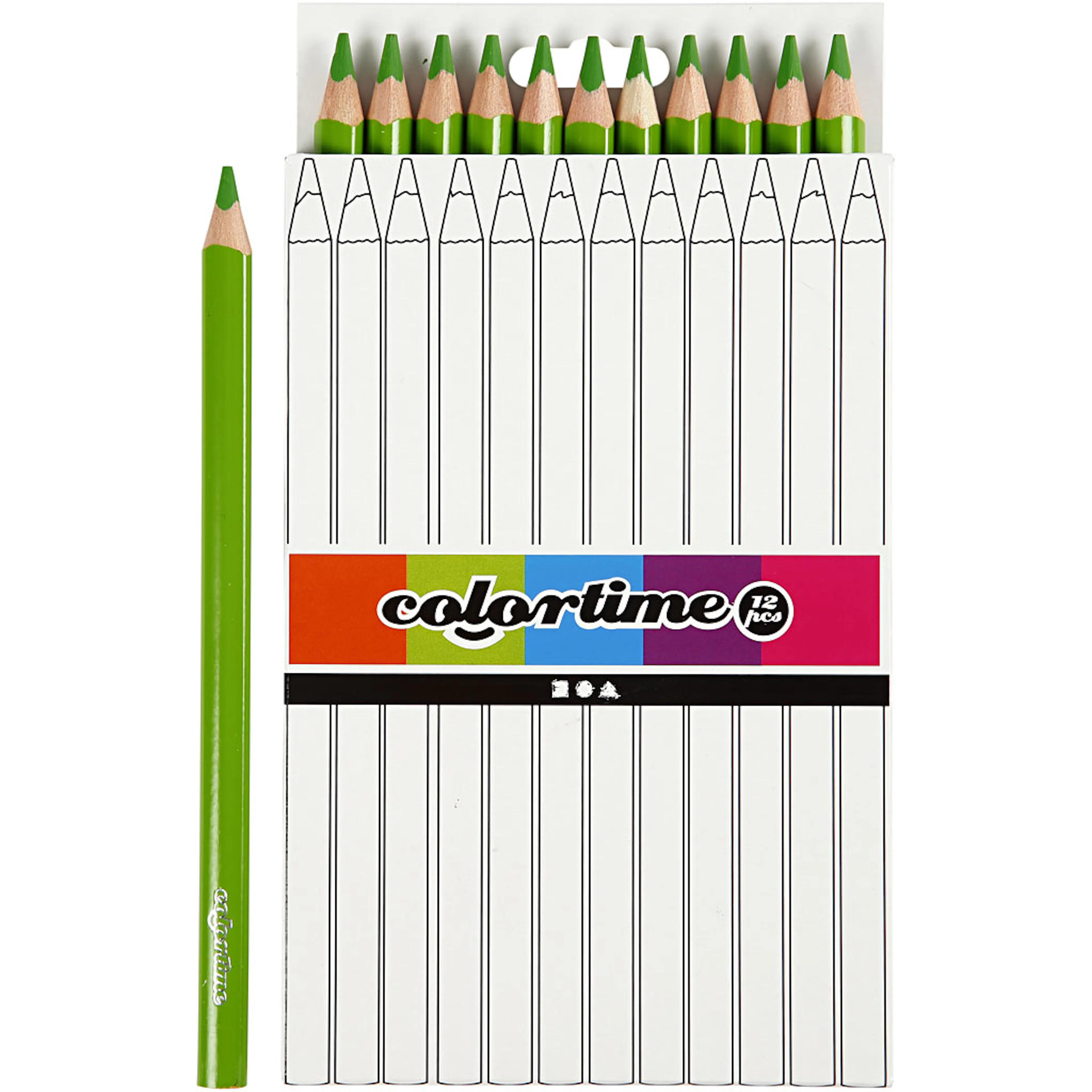 Fargeblyanter Creativ Company Colortime Jumbo 12 stk/1 Pk