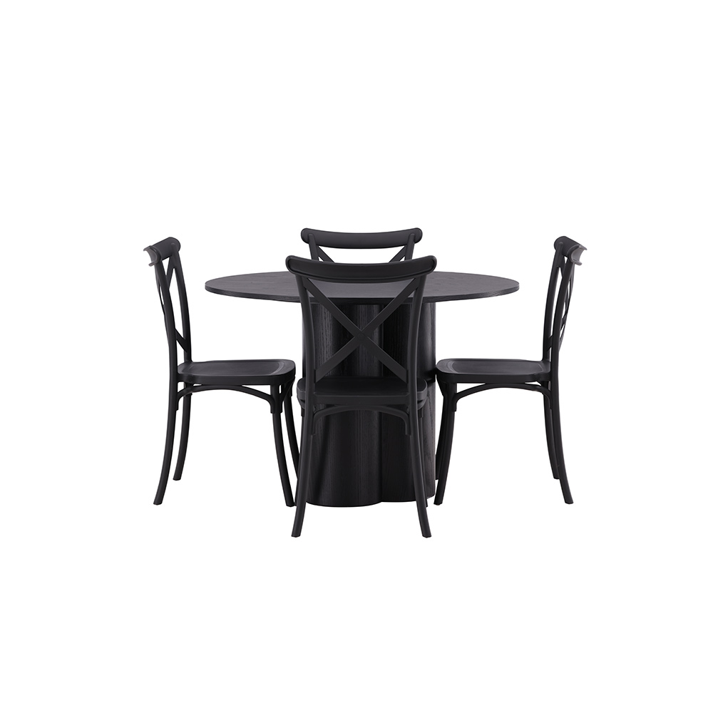 Spisegruppe Venture Home Olivia med 4 Crosett Stoler