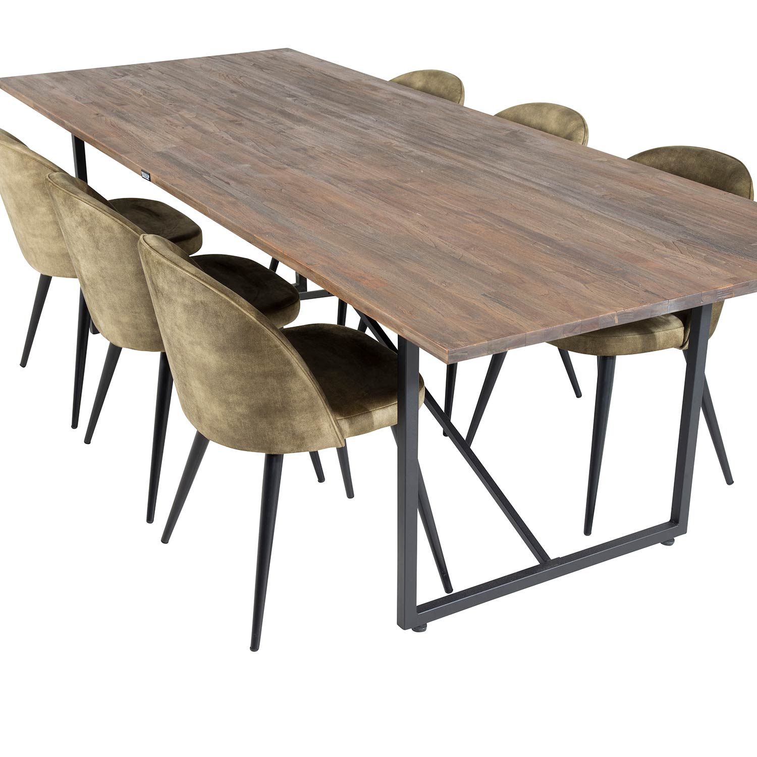 Spisegruppe Venture Home Peo med 6 Valentina Stoler