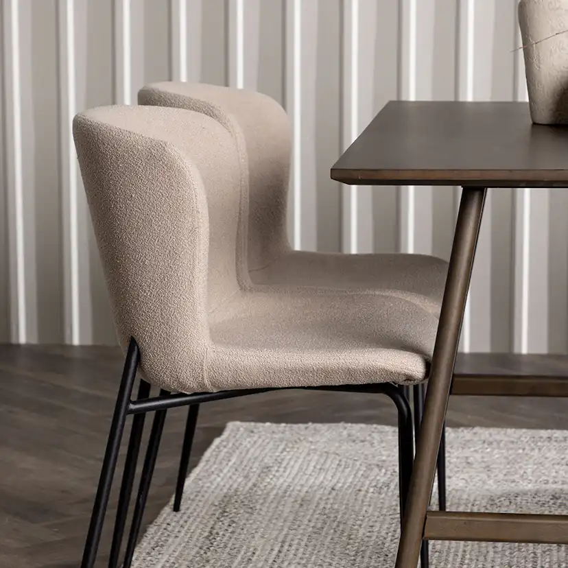 Spisegruppe Venture Home Kaseidon med 4 stk Modesto Stoler