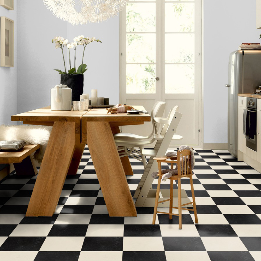Linoleumgolv Forbo Marmoleum Click Silver Shadow 30x30 cm