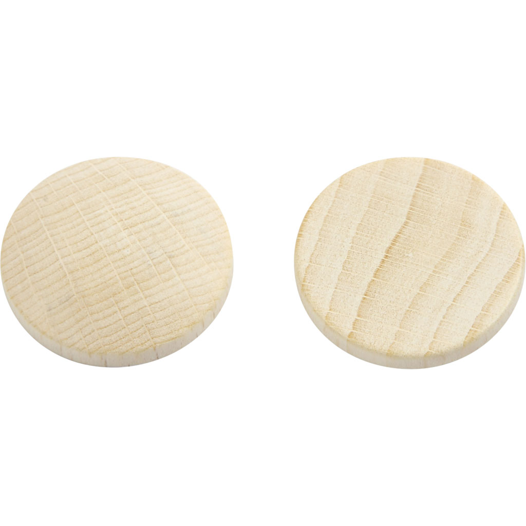 Treknapper Creativ Company Dia 25 mm Tykkelse 5 mm 150 Stk/1 Pk
