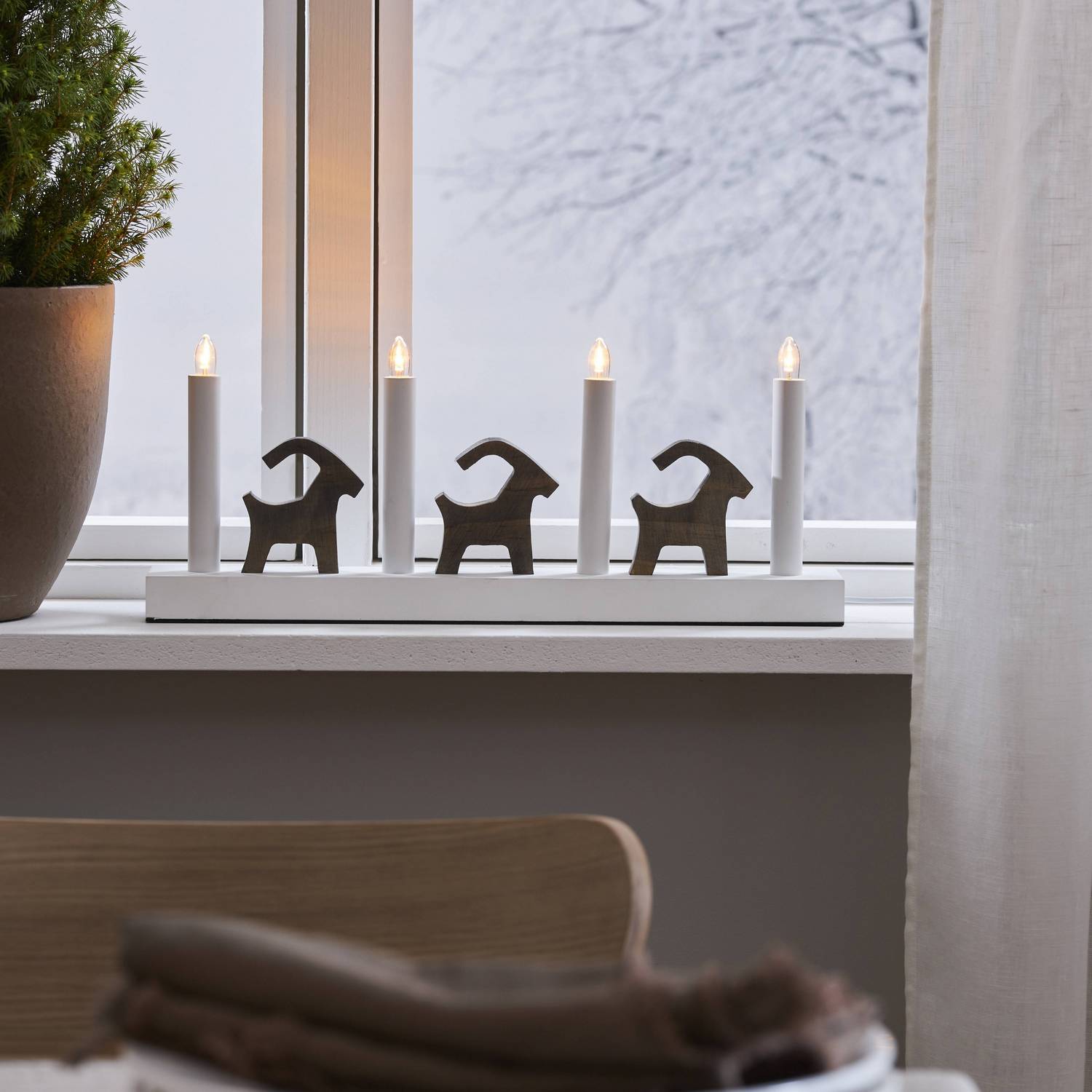 Adventstake Star Trading Bruse 4 Lys