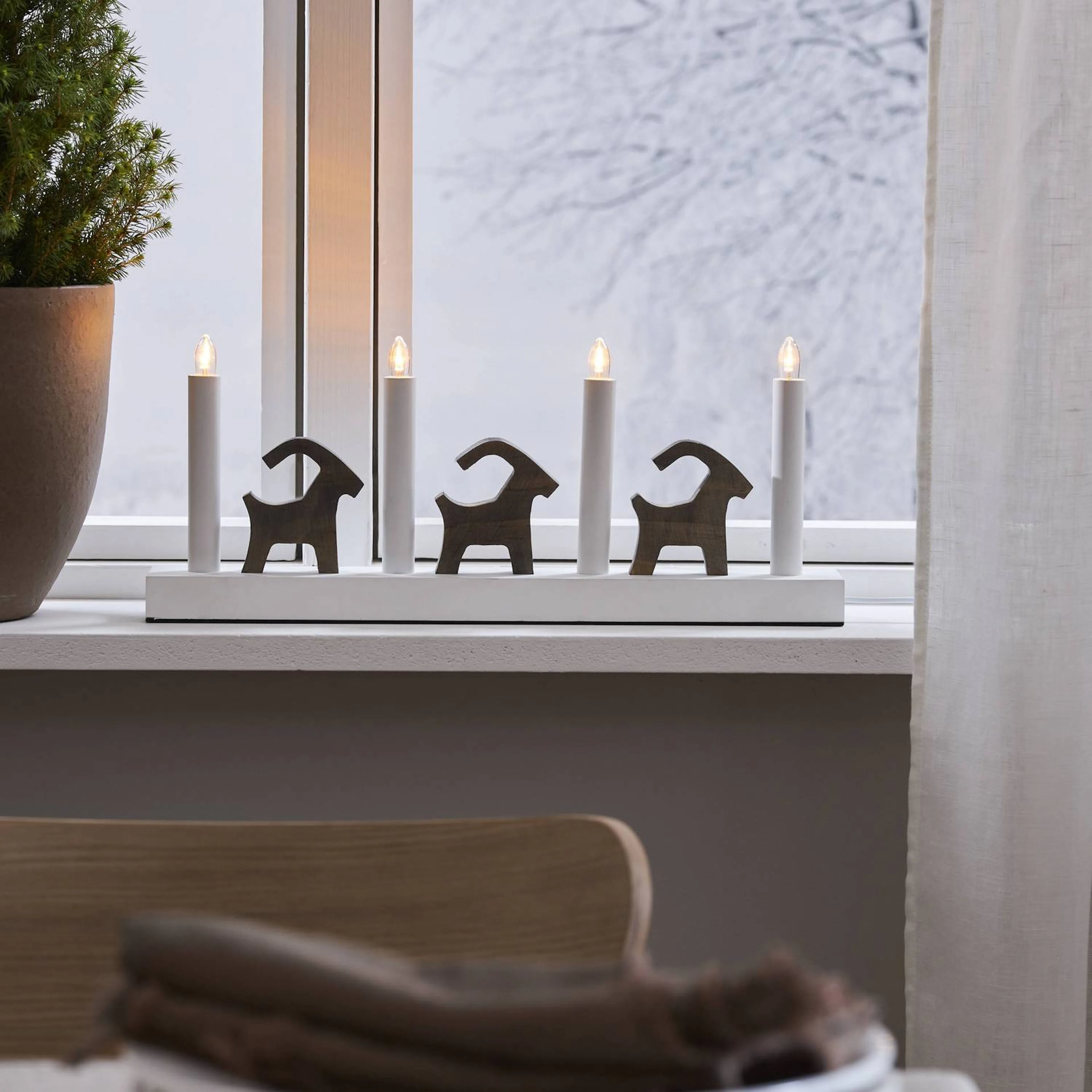 Adventstake Star Trading Bruse 4 Lys