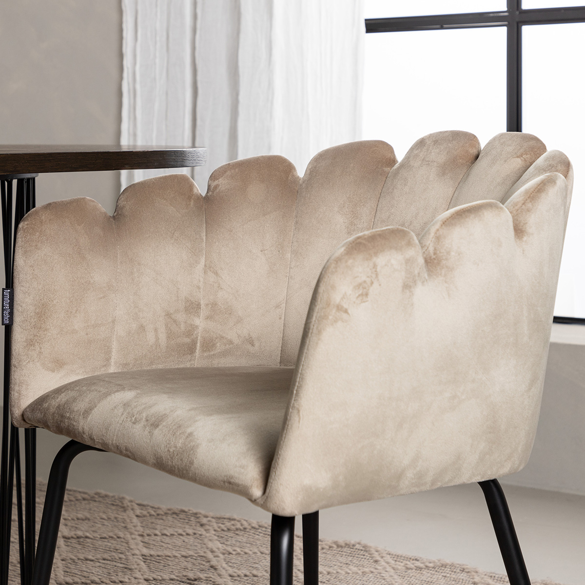 Spisegruppe furniture/fashion Stone med 4 Limhamn Stoler