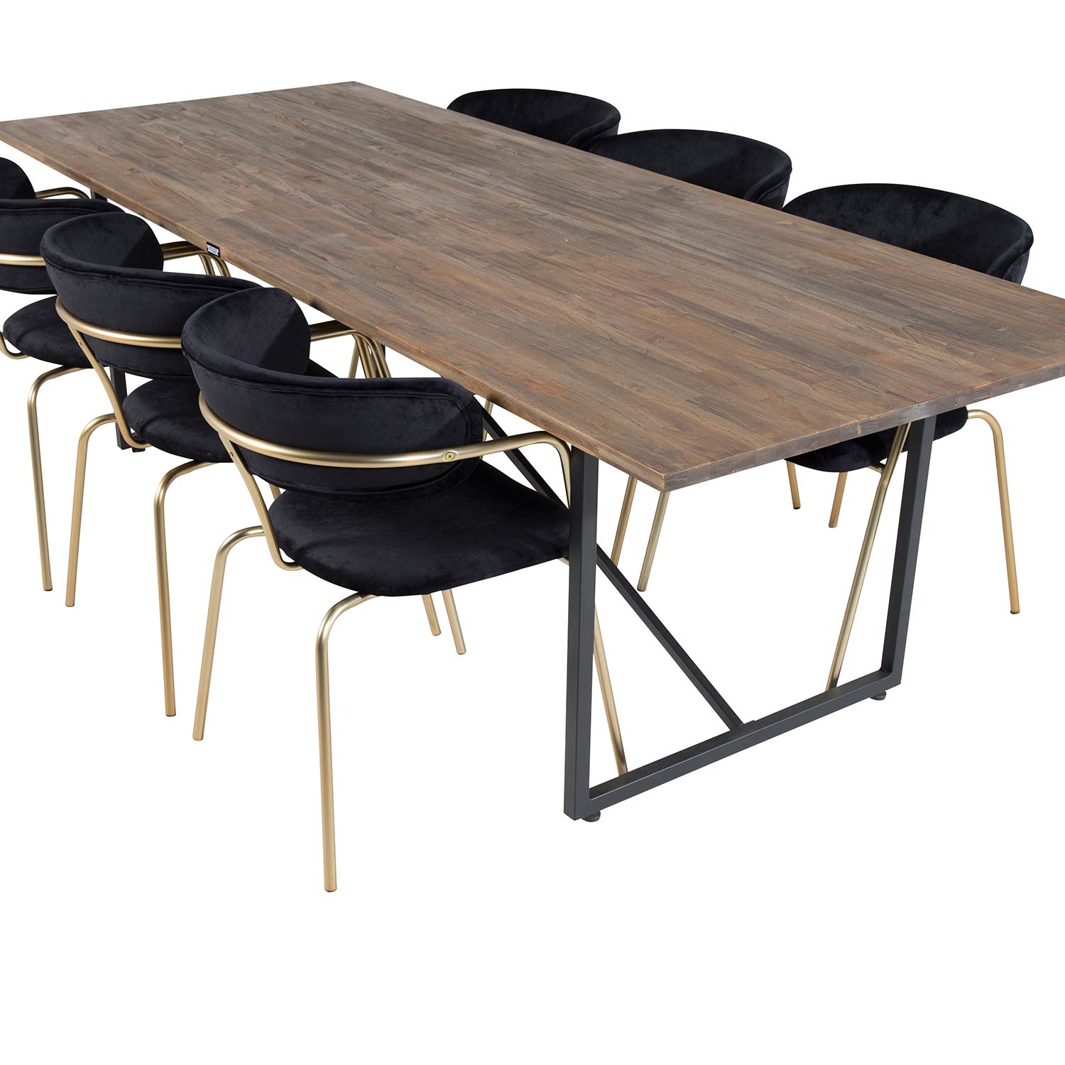 Spisegruppe Venture Home Peo med 6 Aris Stoler