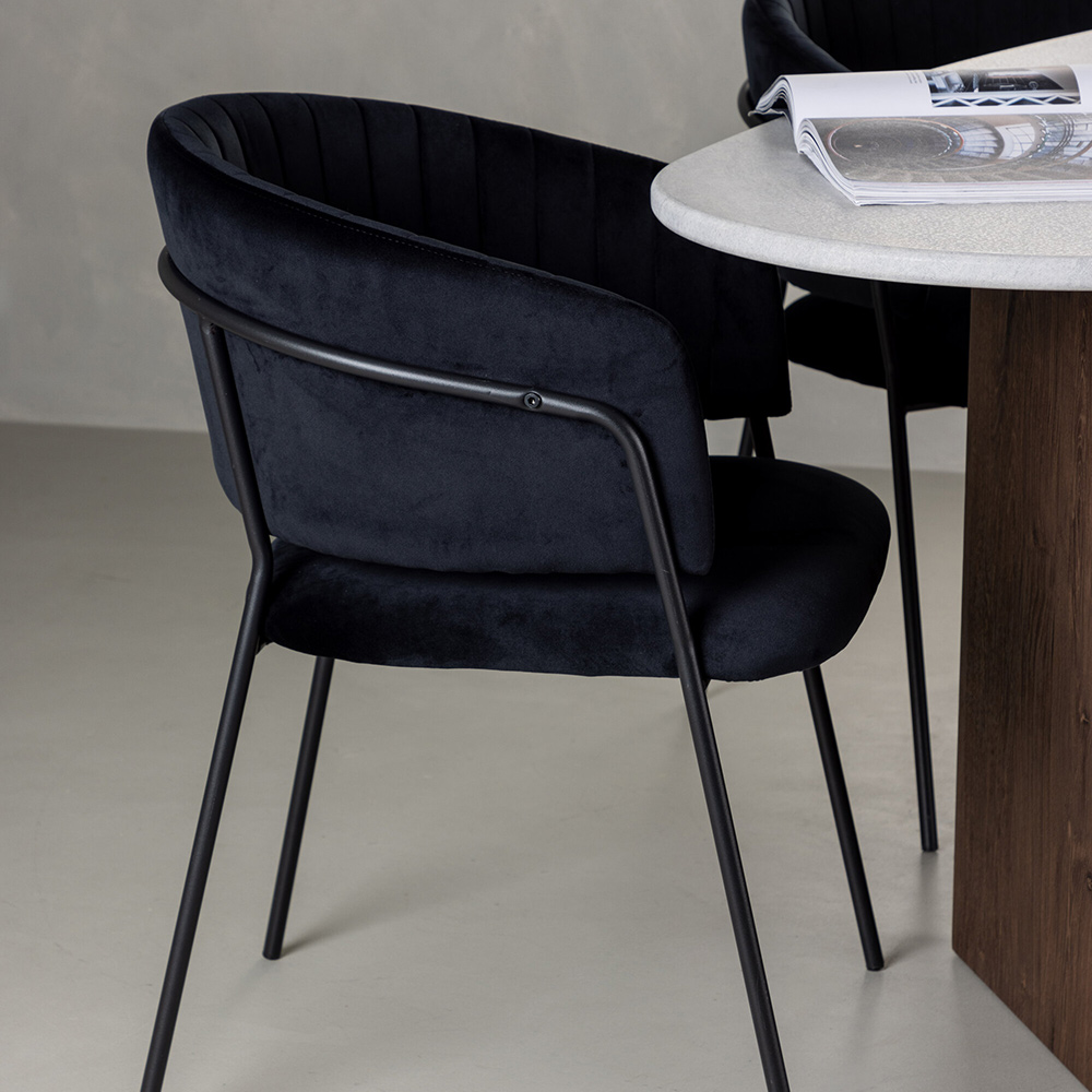 Spisegruppe Venture Home Grönvik med 4 Selma Stoler