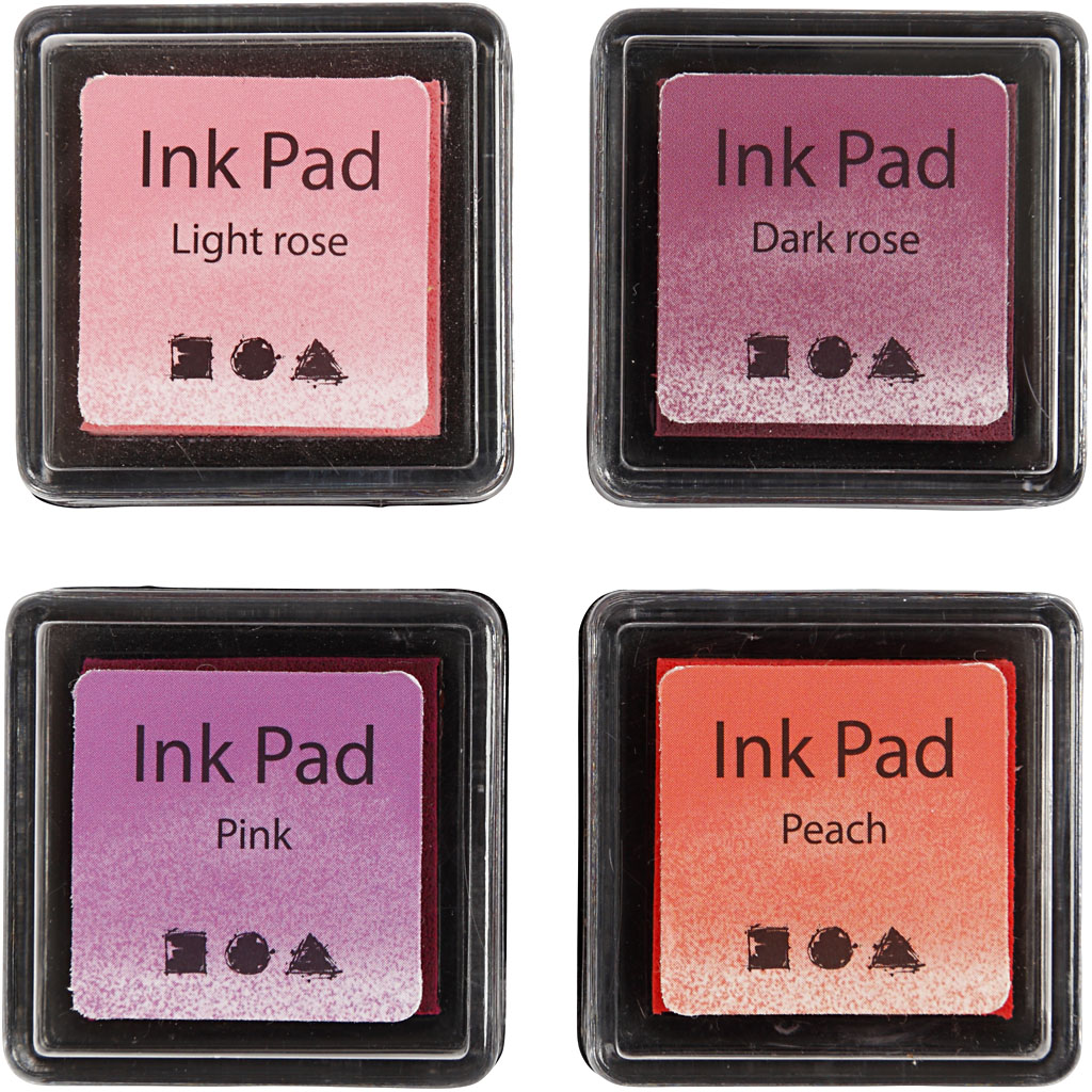 Stempelpute Creativ Company 3,5x3,5 cm 4-Pk