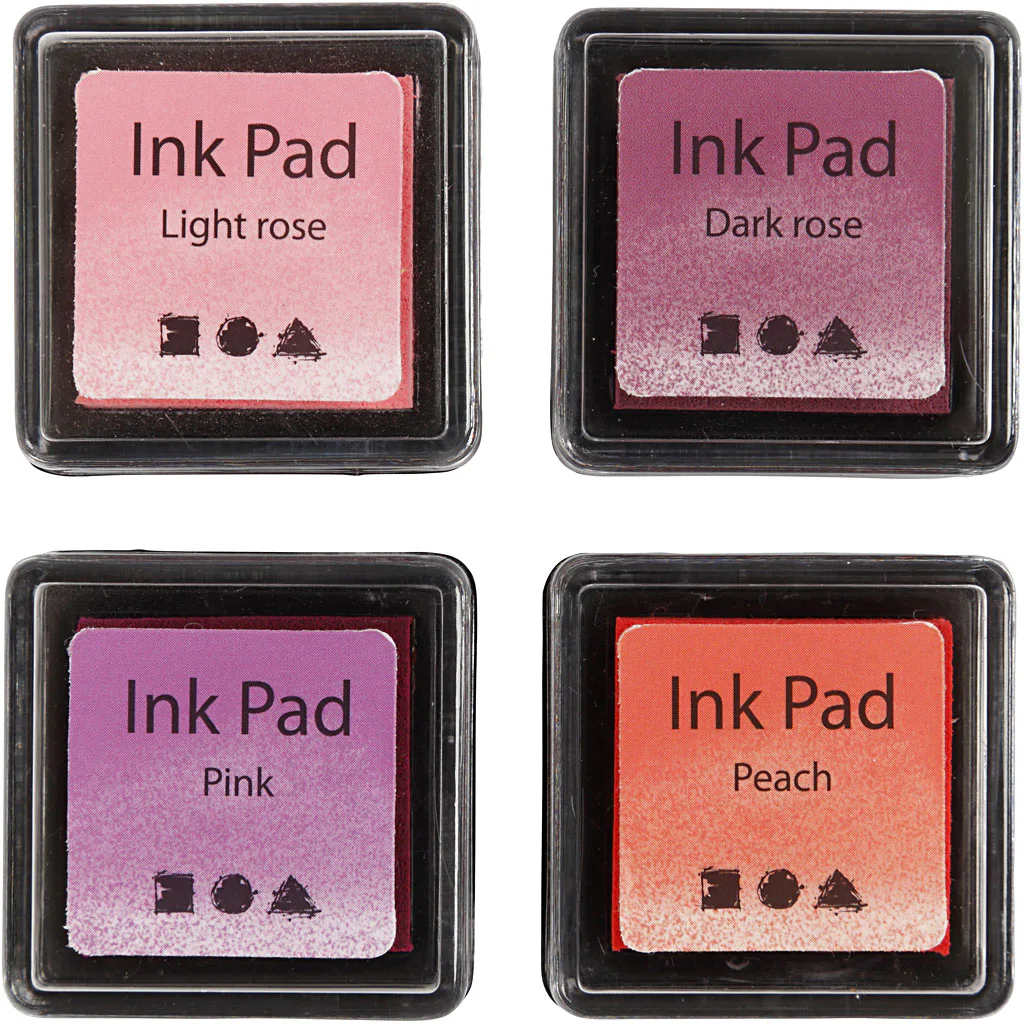 Stempelpute Creativ Company 3,5x3,5 cm 4-Pk