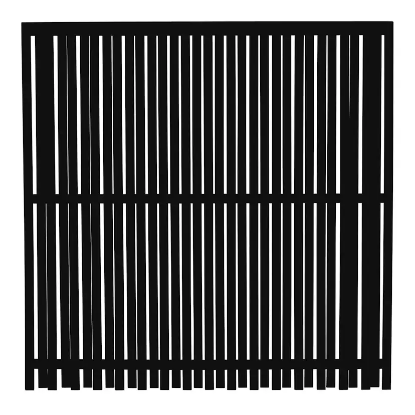 Gjerde PLUS Nagano Grunnet Sort 180x180 cm