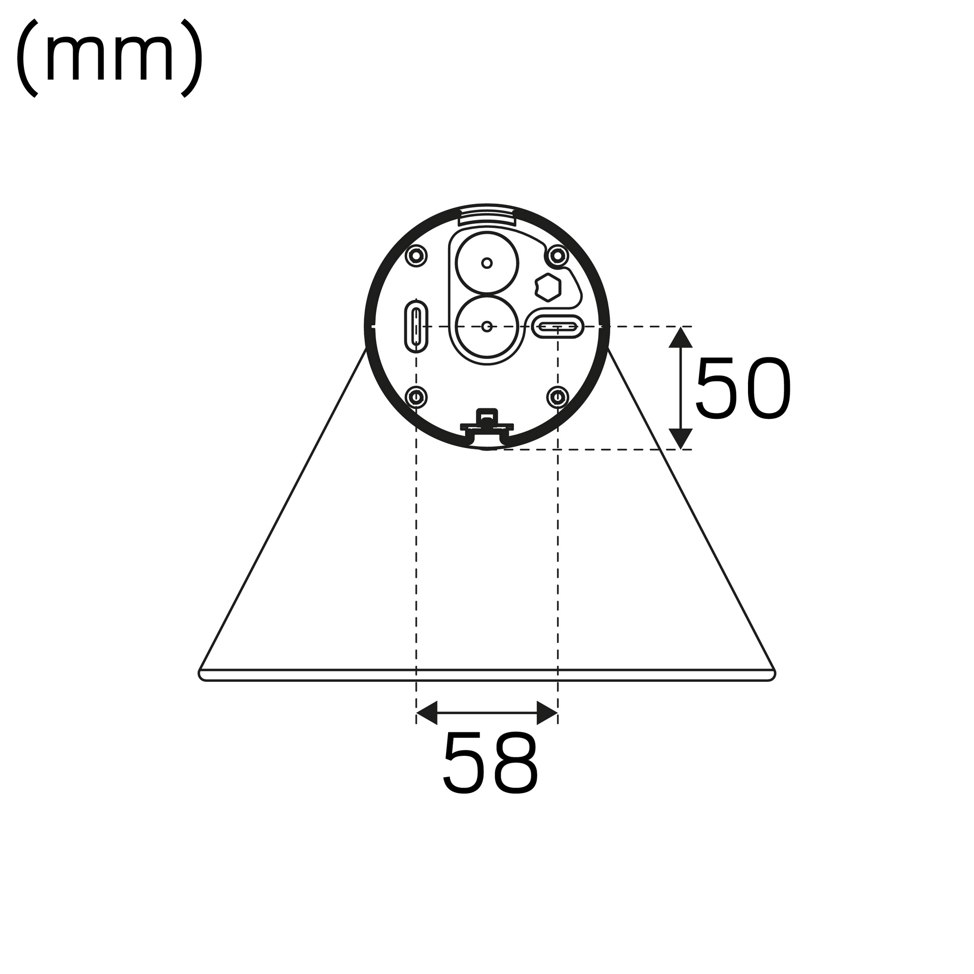 Veggarmatur Hide-a-lite Peak E27