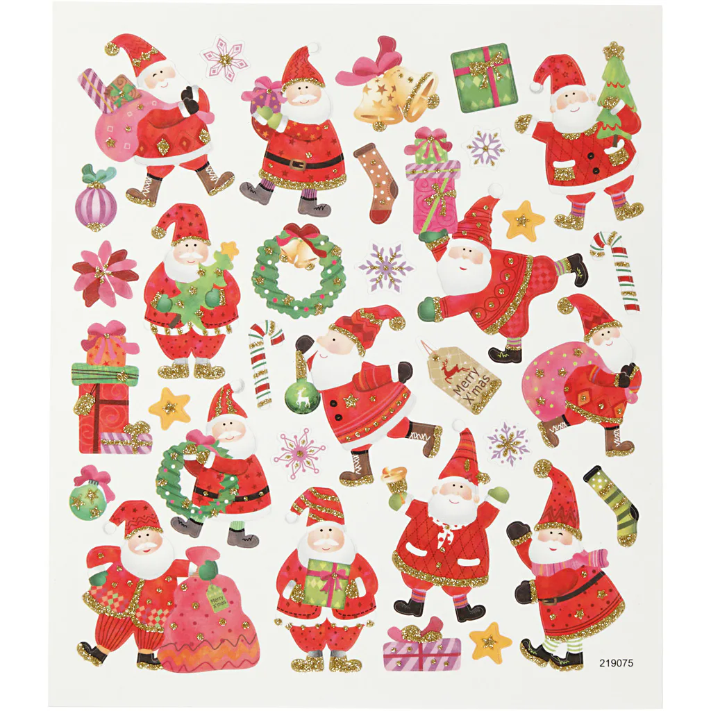 Klistremerker Creativ Company Glad Jultomte