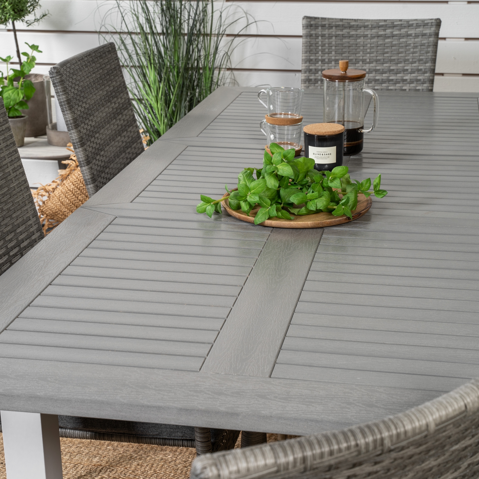 Spisegruppe Venture Home Aleyna 152/210 med 6 Asta Stoler