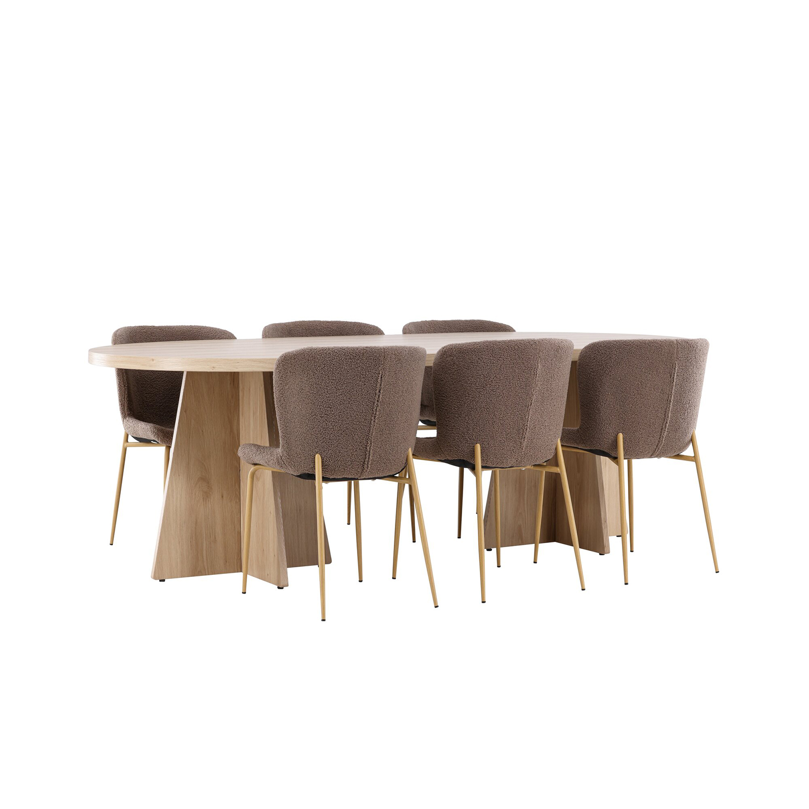 Spisegruppe Venture Home Bootcut 230 med 6 stk Modesto Stoler