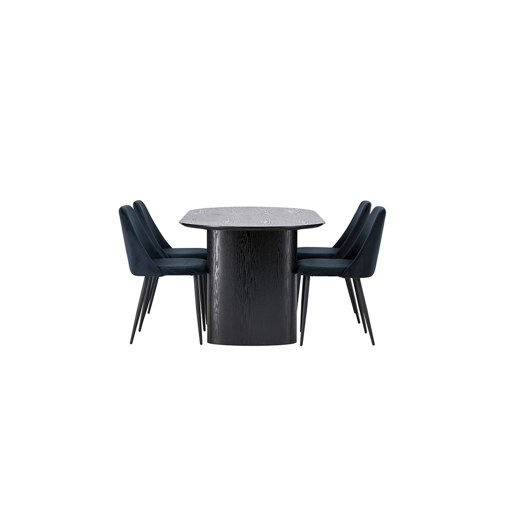 Spisegruppe Venture Home Isolde med 4 stk Night Stoler
