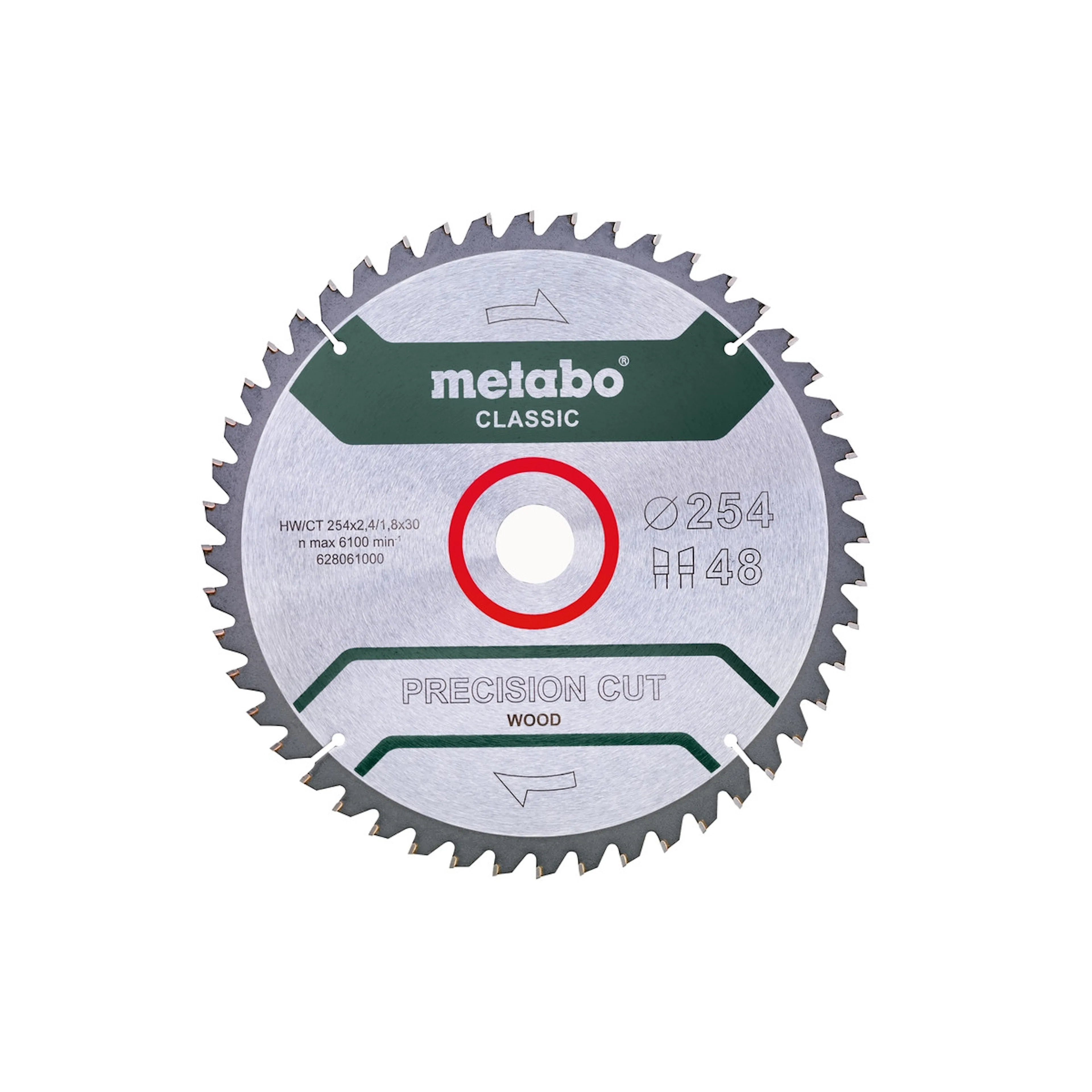 PrecisionCutClassic Metabo 254x30 48 t. KGS 5 gr. Neg.