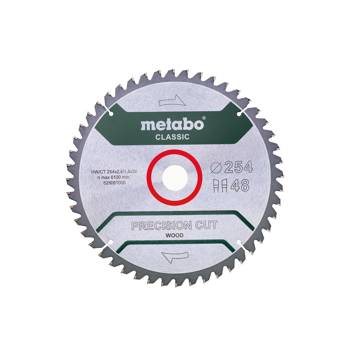 PrecisionCutClassic Metabo 254x30 48 t. KGS 5 gr. Neg.