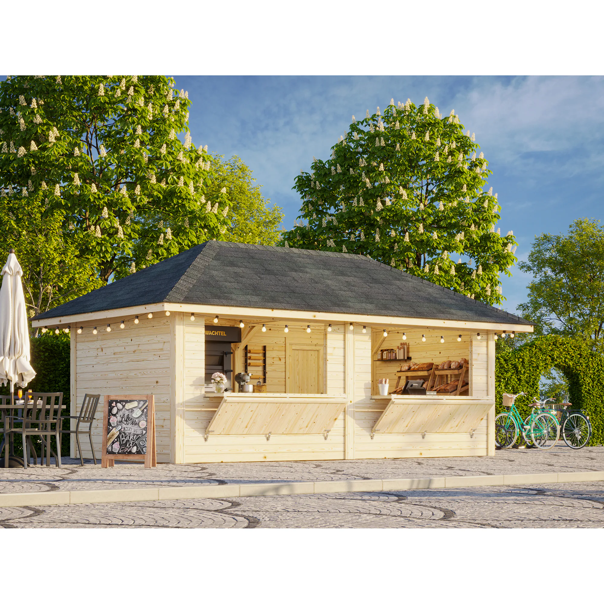Kiosk Palmako Bianca 16,6 m2 Sett 111