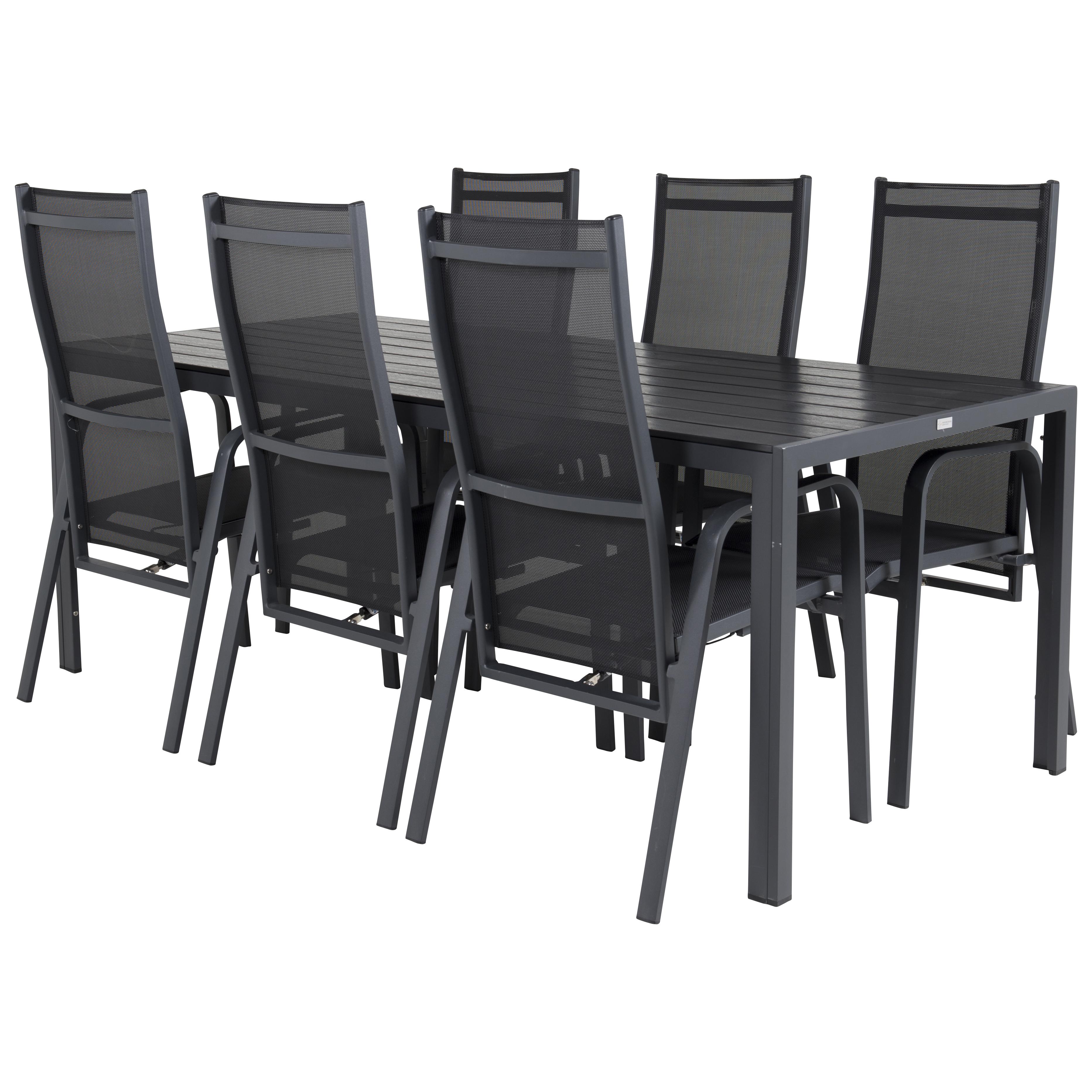 Spisegruppe Venture Home Break med 6 Copacabana Stoler