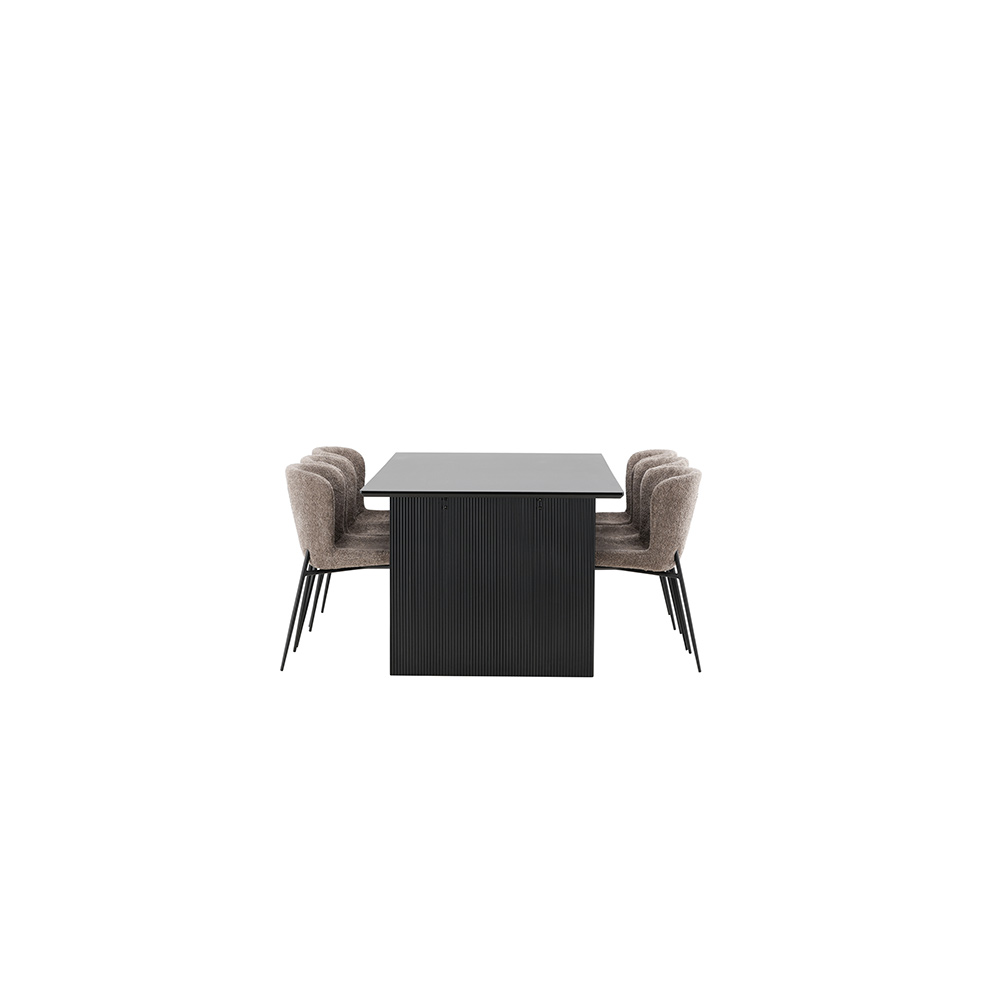 Spisegruppe Venture Home Vail med 6 Modesto Stoler