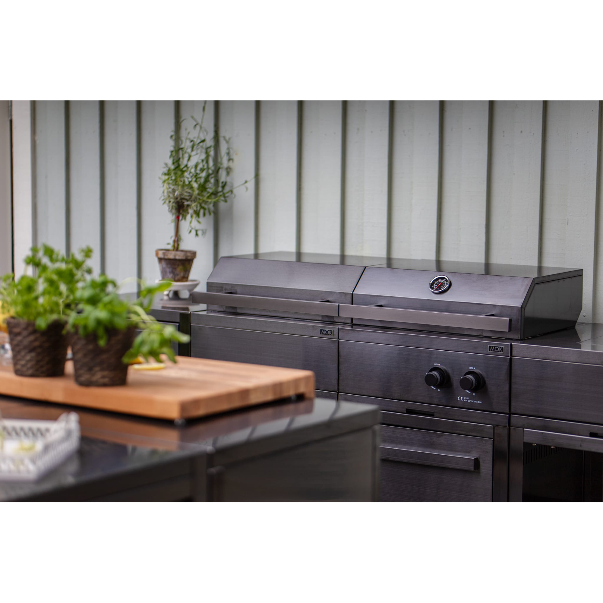 Gassgrill Myoutdoorkitchen Nordic Line Integrerbar 2 Brennere