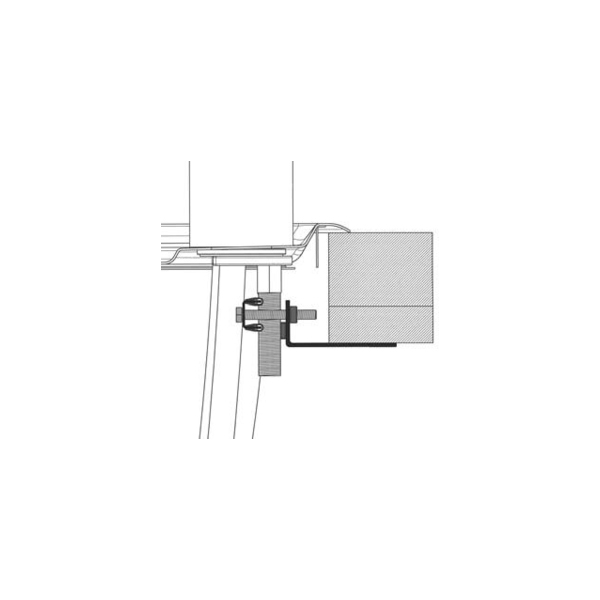 Stabiliseringsbeslag Blanco 75 mm 75 mm