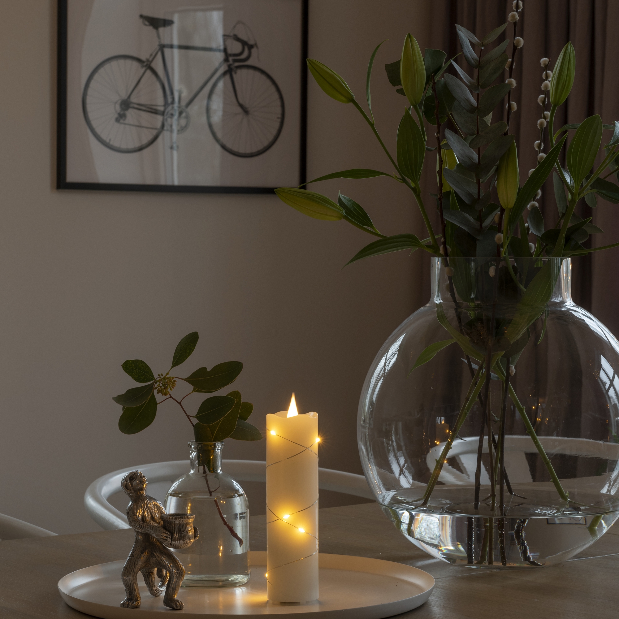 Vokslys Gnosjö Konstsmide Micro-LED 1824-26 2xAA