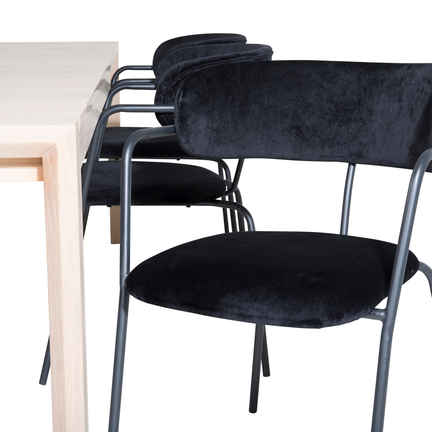 Spisegruppe Venture Home Shy med 6 Aris Spisestoler